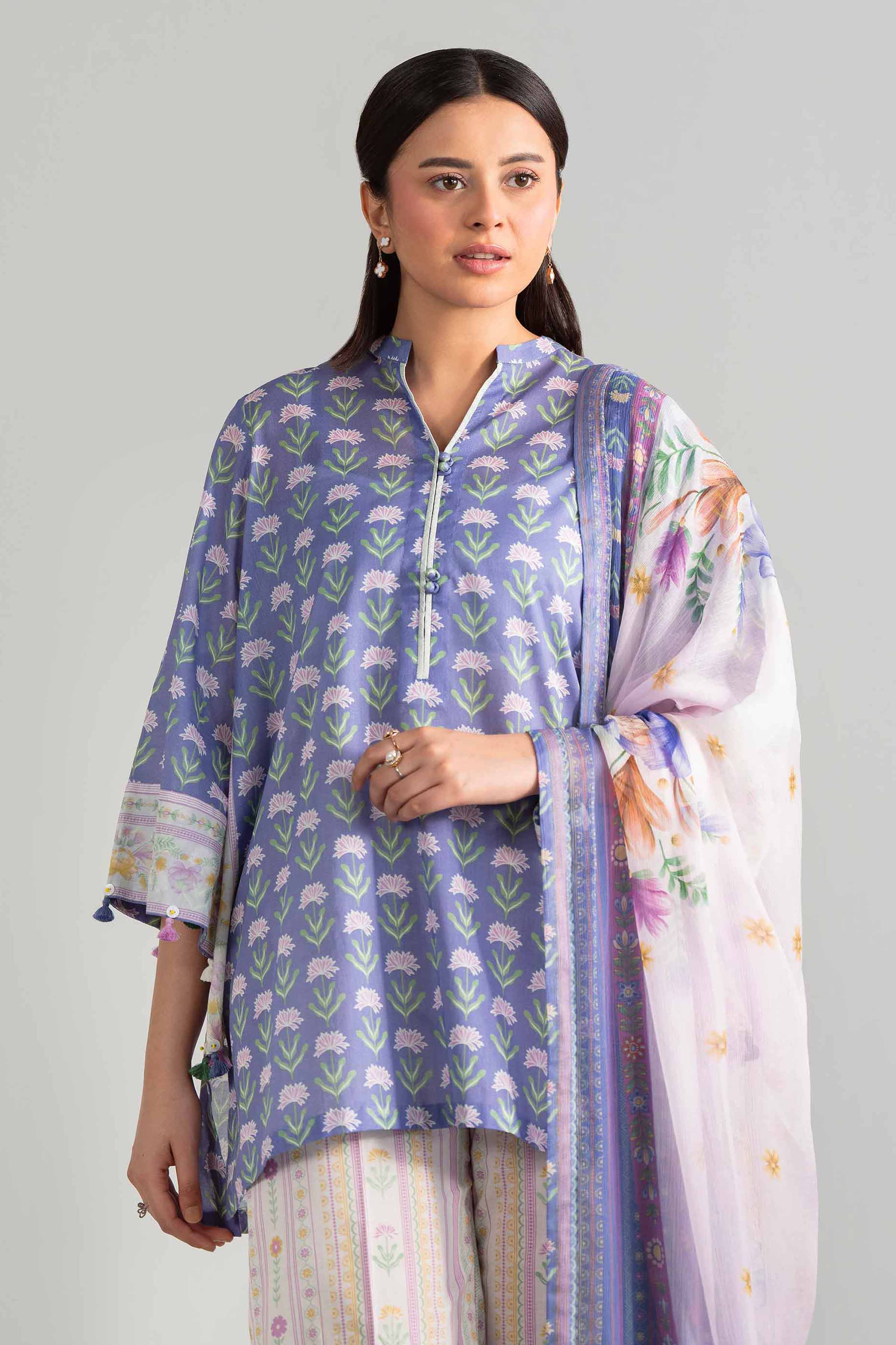 3 Piece - Digital Printed Suit - 42601898 for Women - Unstitched Collection | Nishat | Shop Online