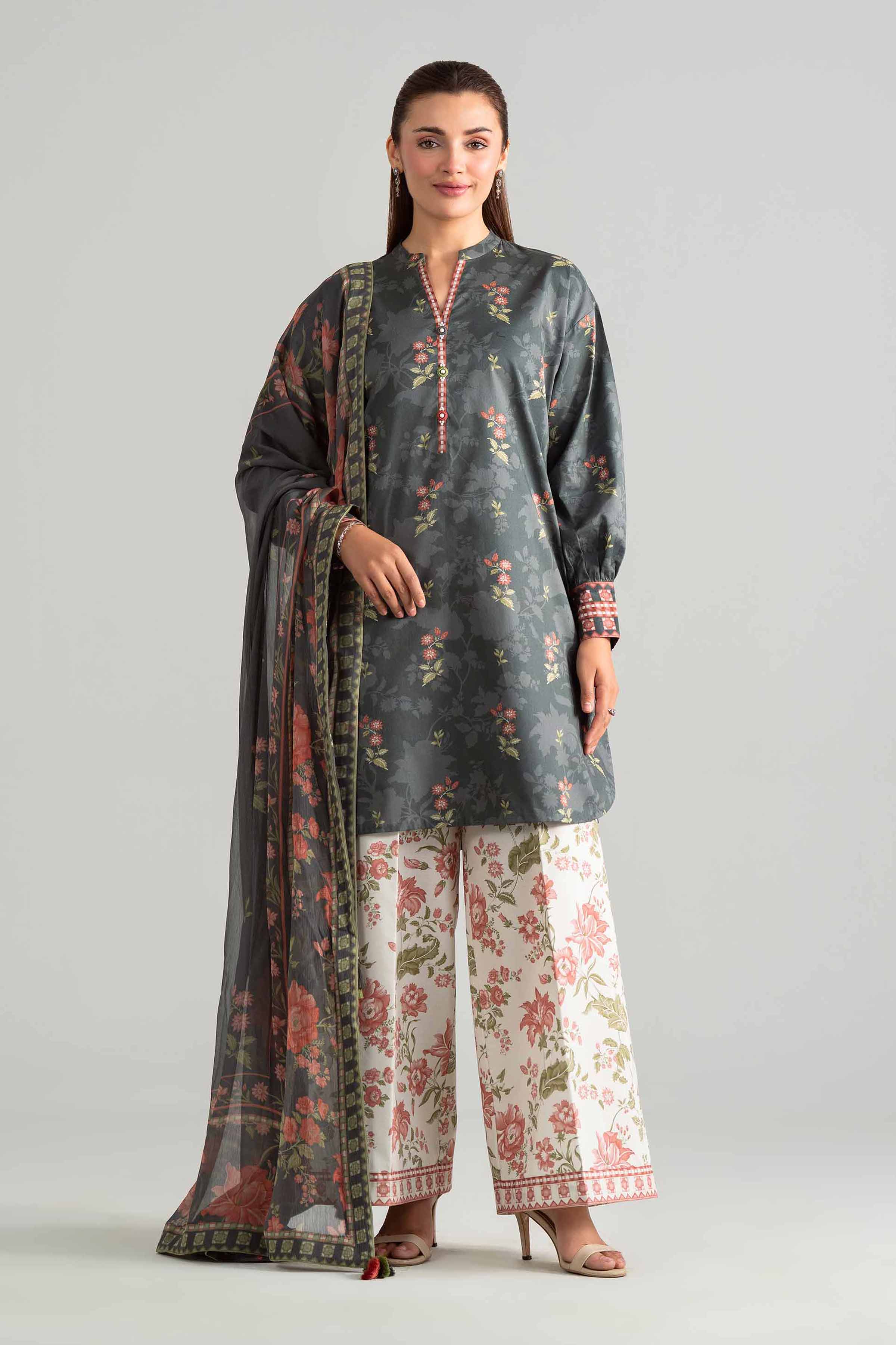 3 Piece - Digital Printed Suit - 42601903