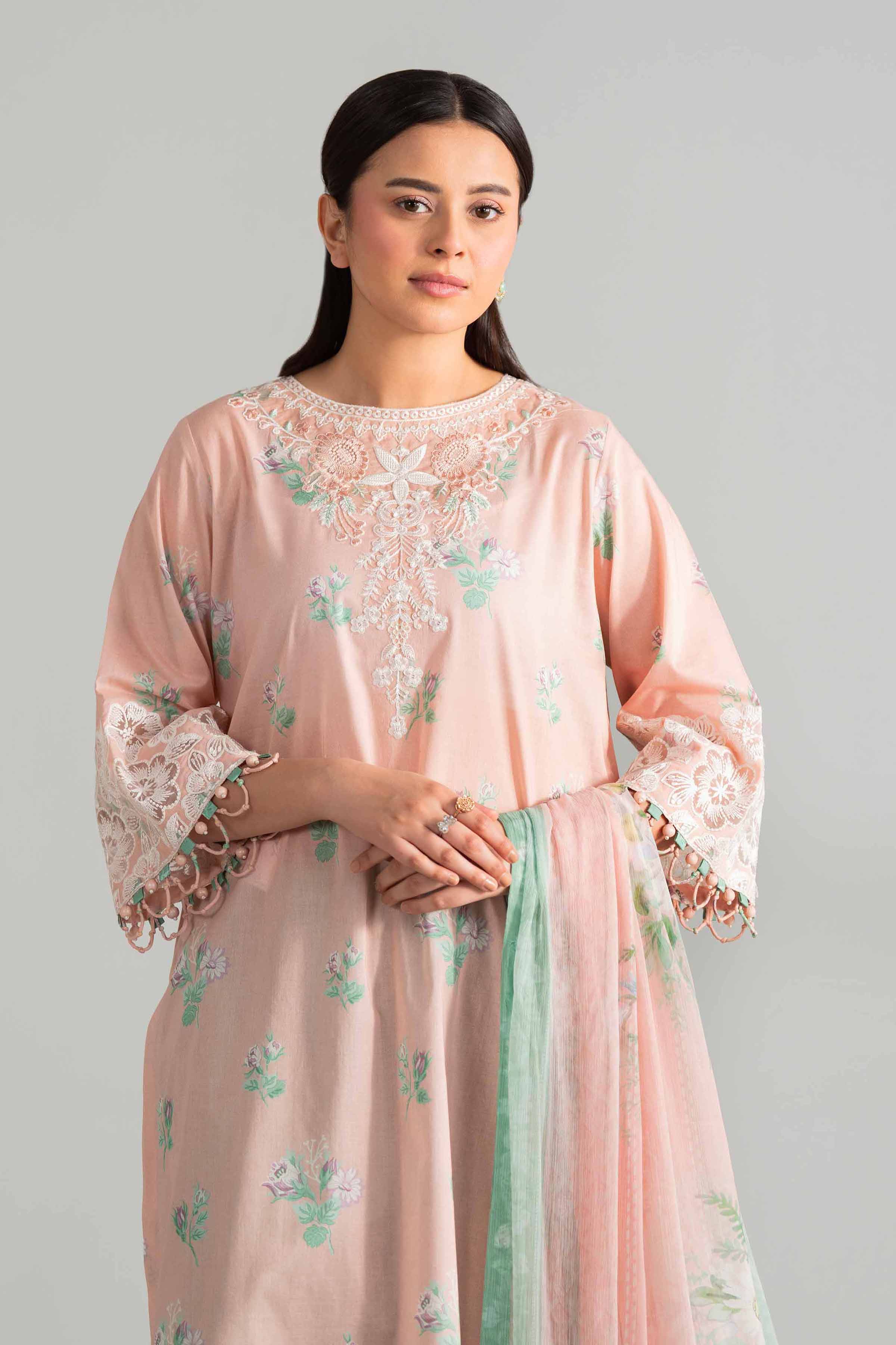 3 Piece - Digital Printed Embroidered Suit - 42601910 for Women - Unstitched Collection | Nishat | Shop Online