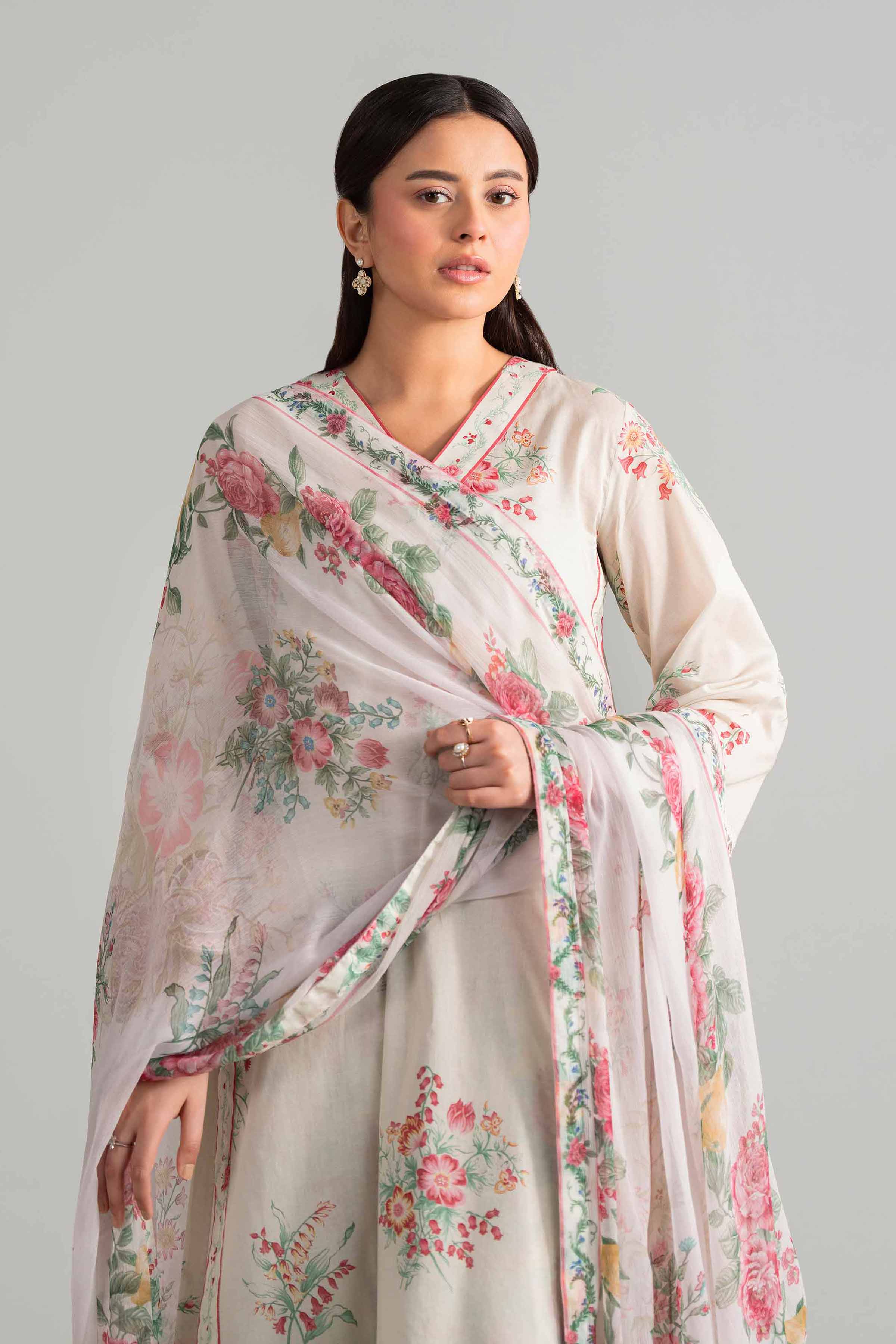 3 Piece - Digital Printed Embroidered Suit - 42601912 for Women - Unstitched Collection | Nishat | Shop Online