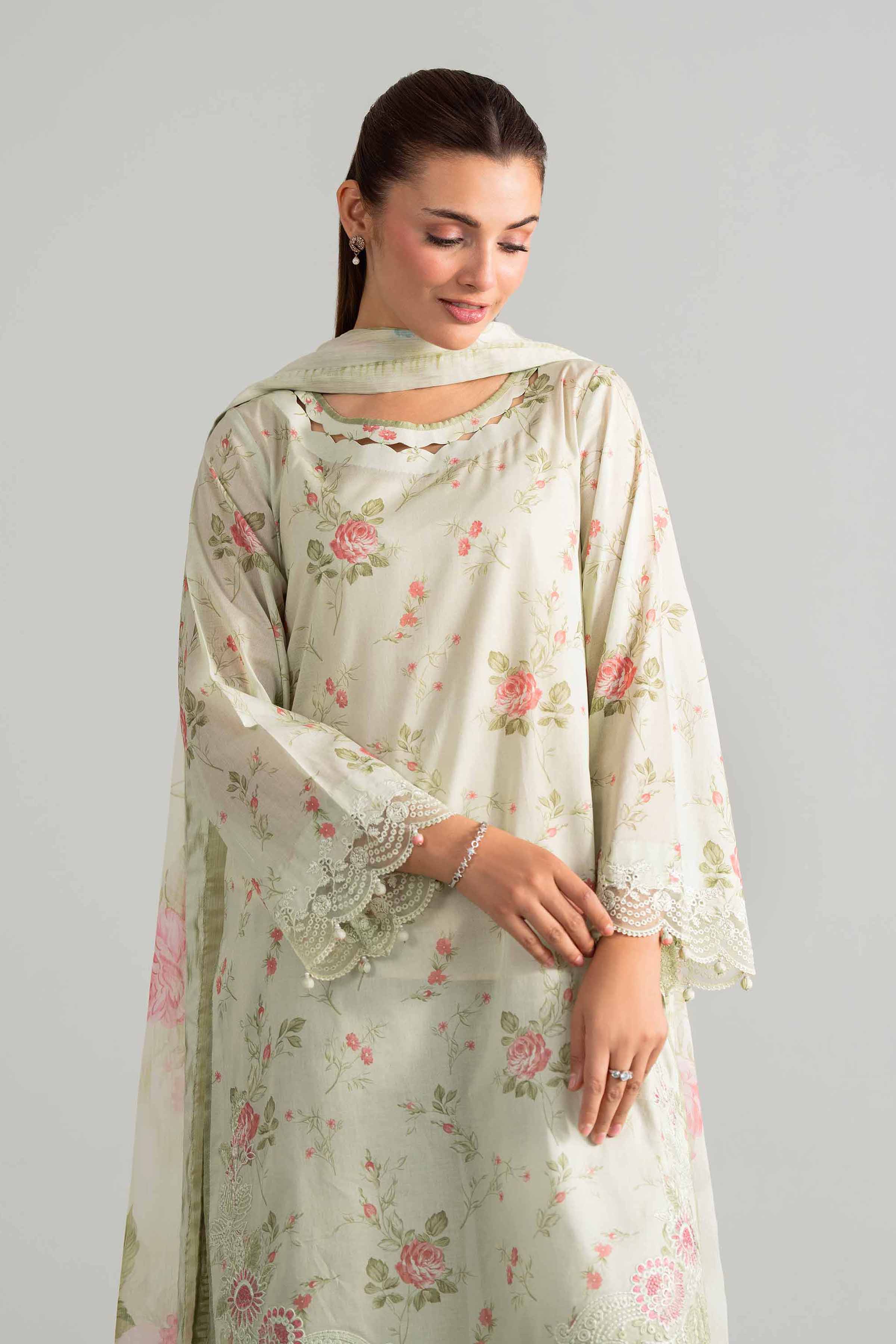 3 Piece - Digital Printed Embroidered Suit - 42601913 for Women - Unstitched Collection | Nishat | Shop Online