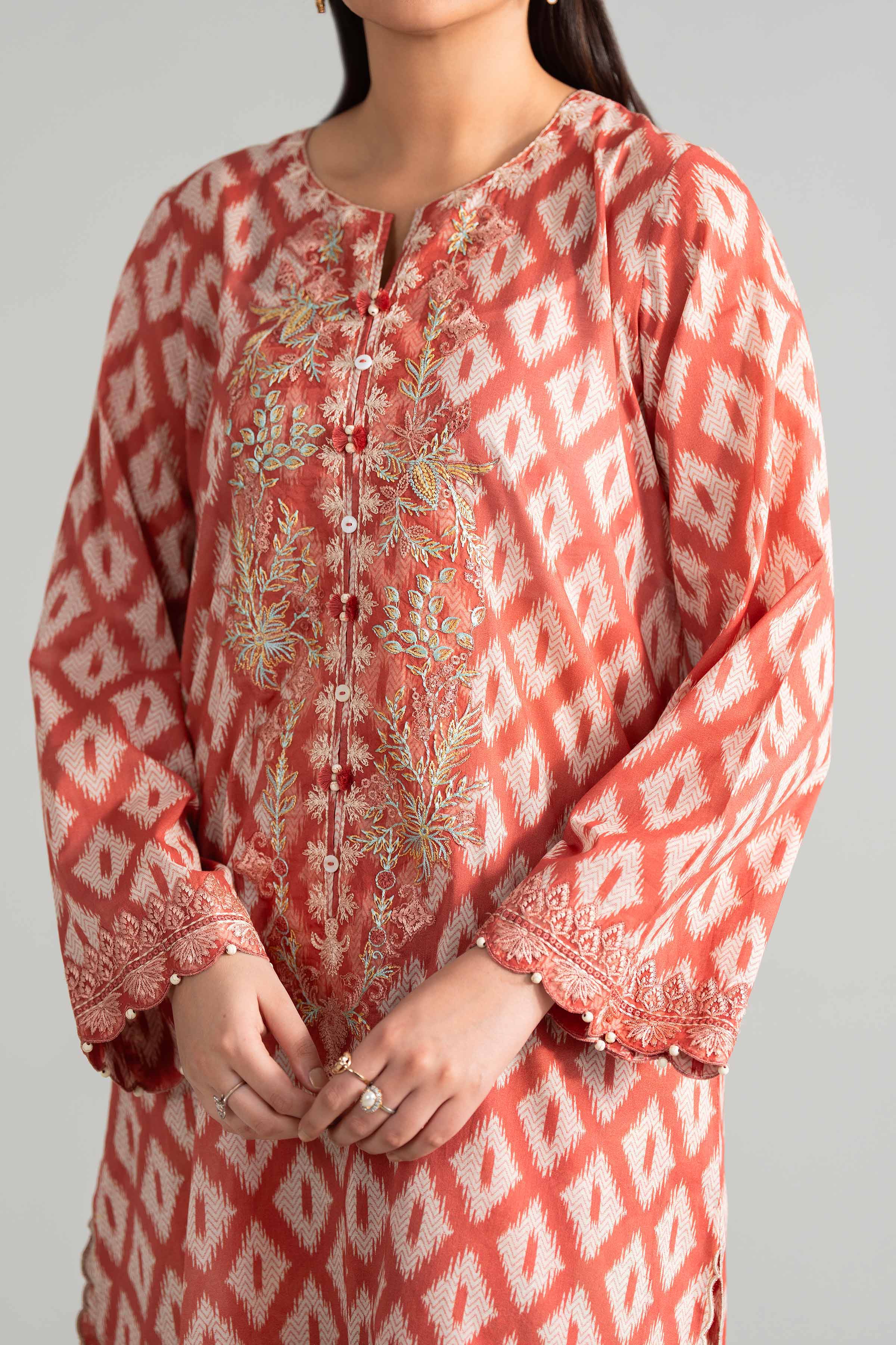 3 Piece - Digital Printed Embroidered Suit - 42601915 for Women - Unstitched Collection | Nishat | Shop Online