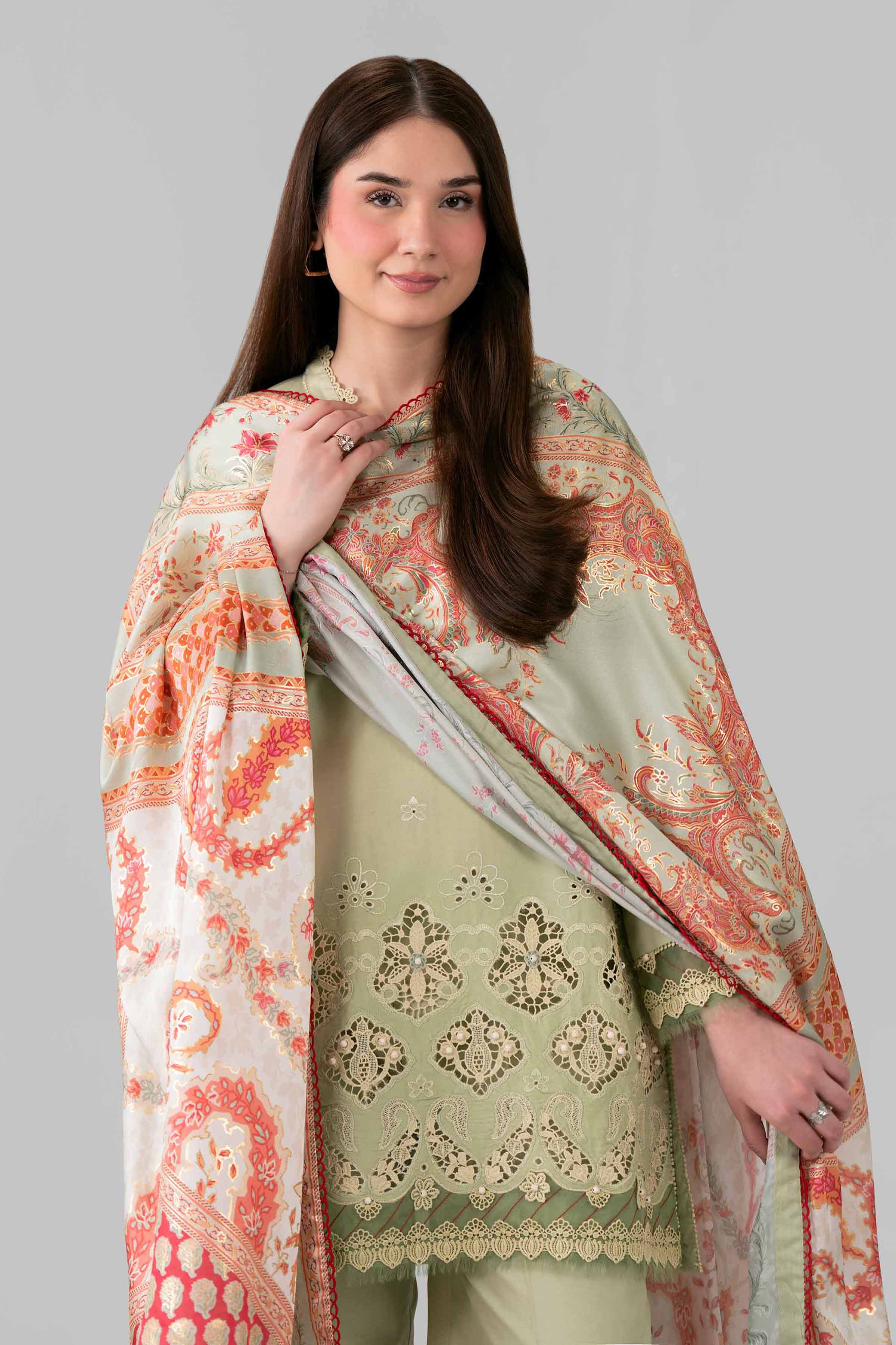 3 Piece - Digital Printed Embroidered Suit - 42601921 for Women - Unstitched Collection | Nishat | Shop Online