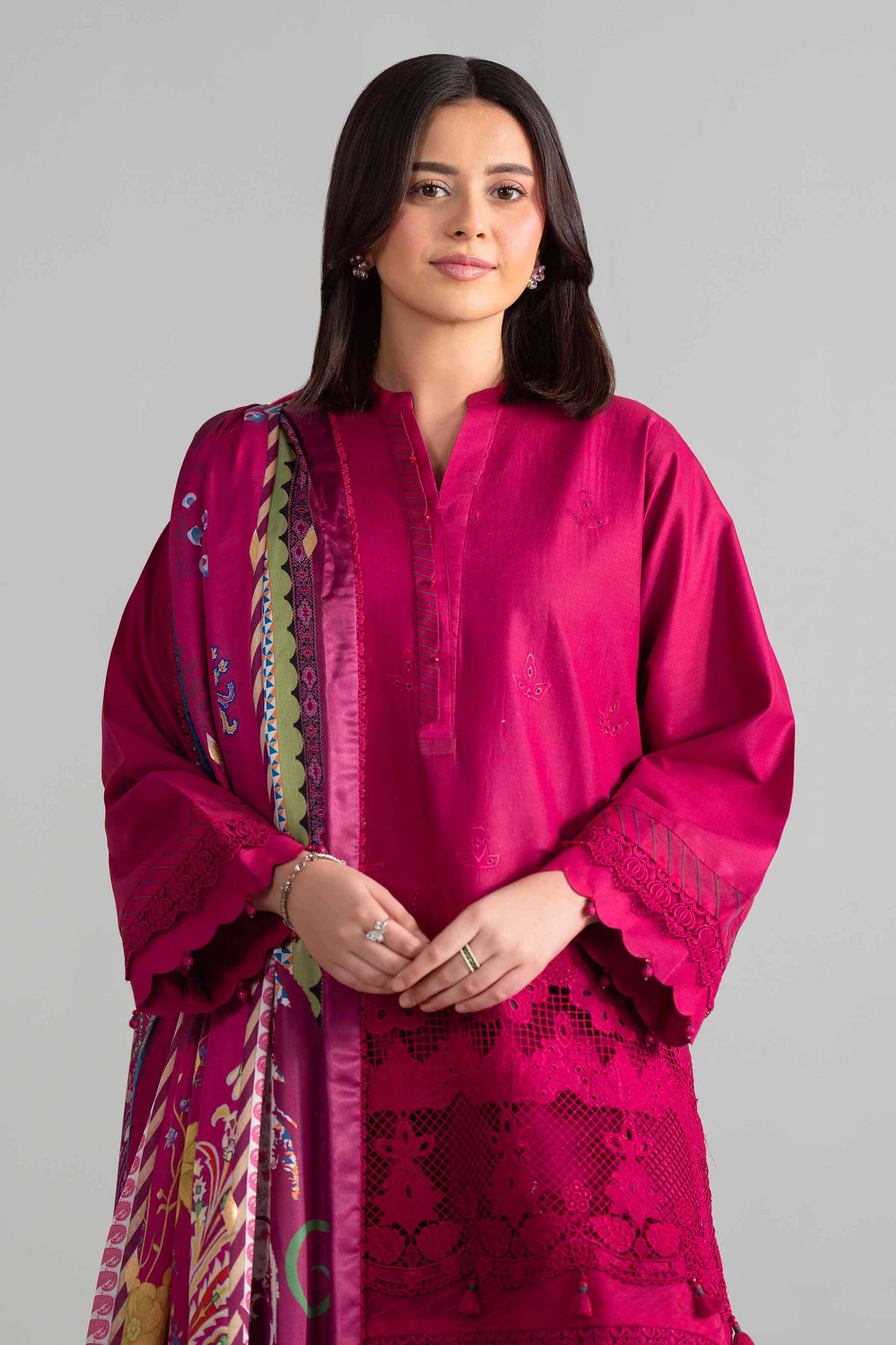 3 Piece - Digital Printed Embroidered Suit - 42601922 for Women - Unstitched Collection | Nishat | Shop Online