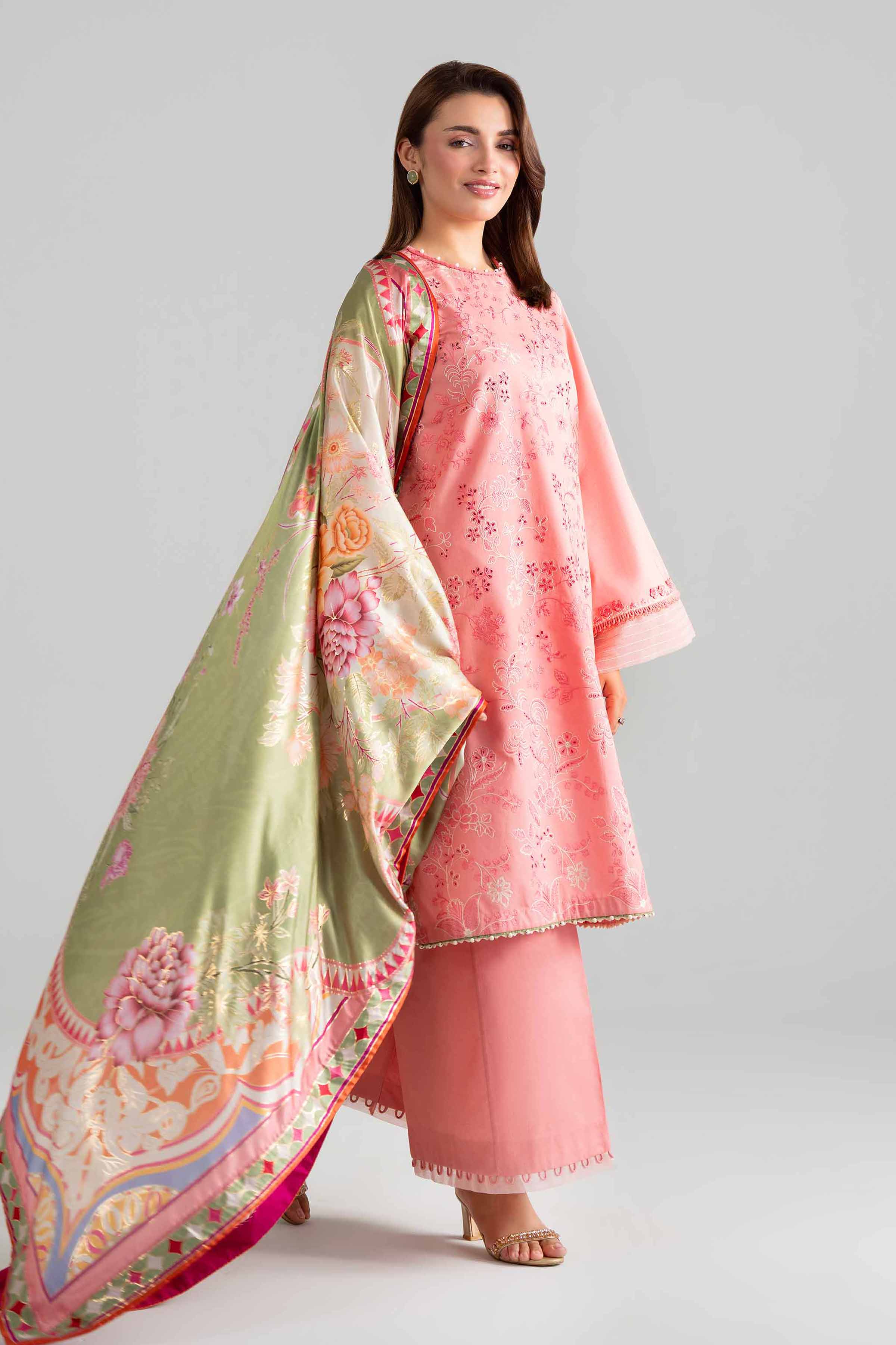 3 Piece - Digital Printed Embroidered Suit - 42601923 for Women - Unstitched Collection | Nishat | Shop Online