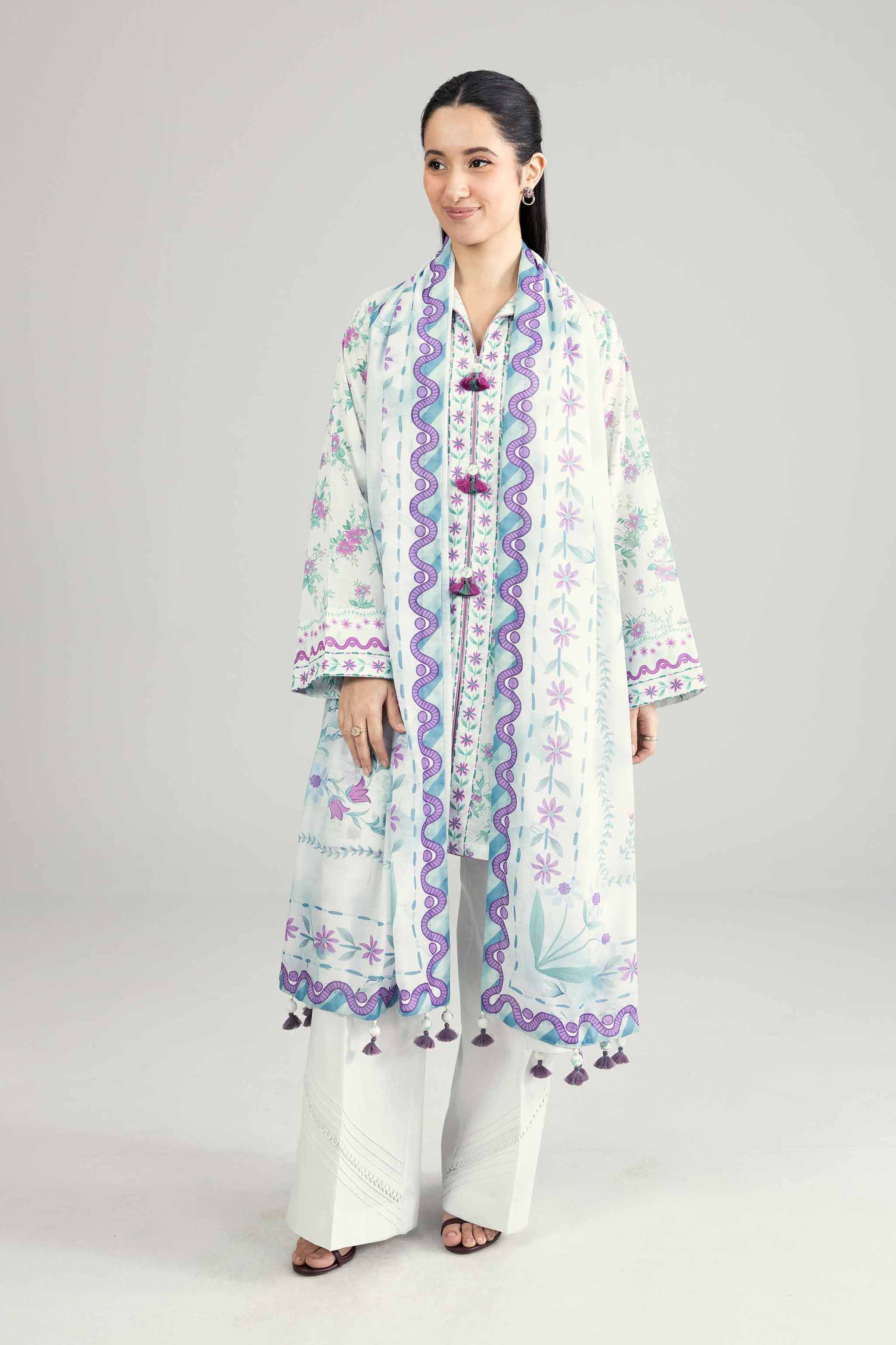 2 Piece - Printed Suit - 42601926 for Women - Unstitched Collection | Nishat | Shop Online