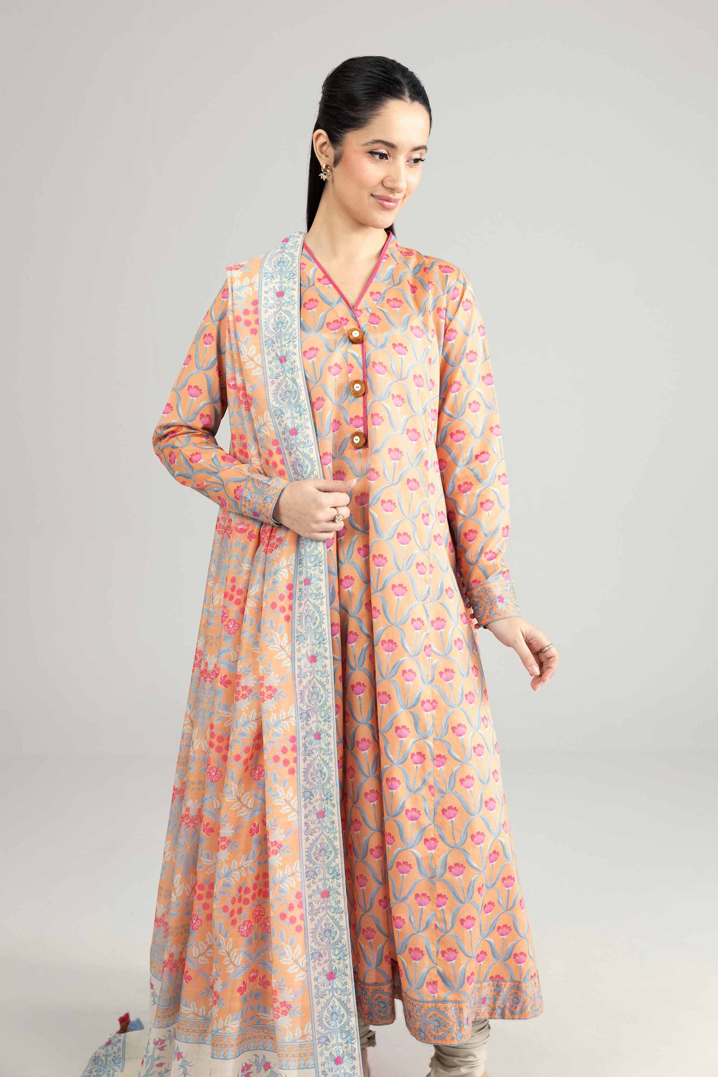 2 Piece - Printed Suit - 42601927 for Women - Unstitched Collection | Nishat | Shop Online