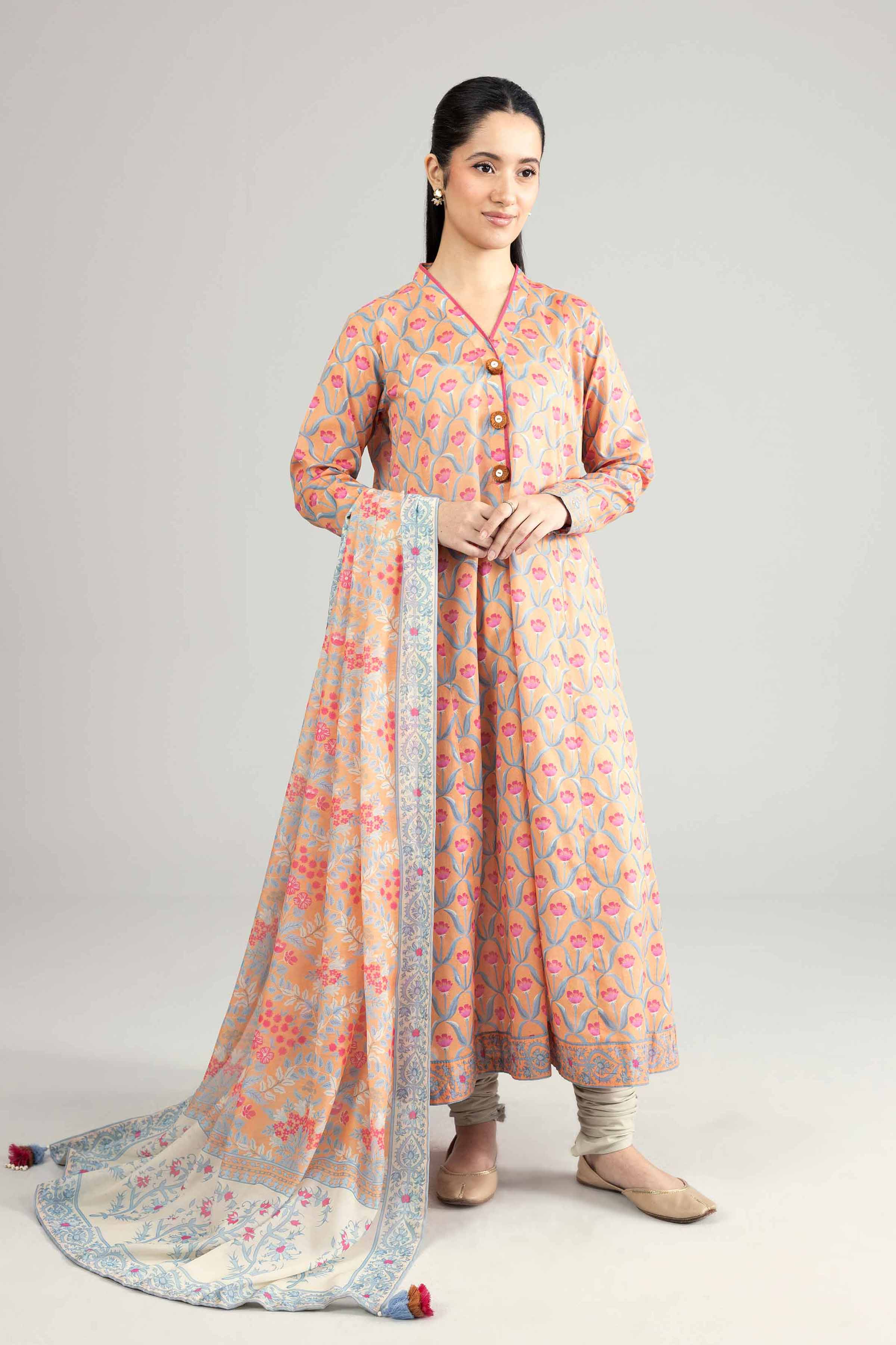 2 Piece - Printed Suit - 42601927 for Women - Unstitched Collection | Nishat | Shop Online