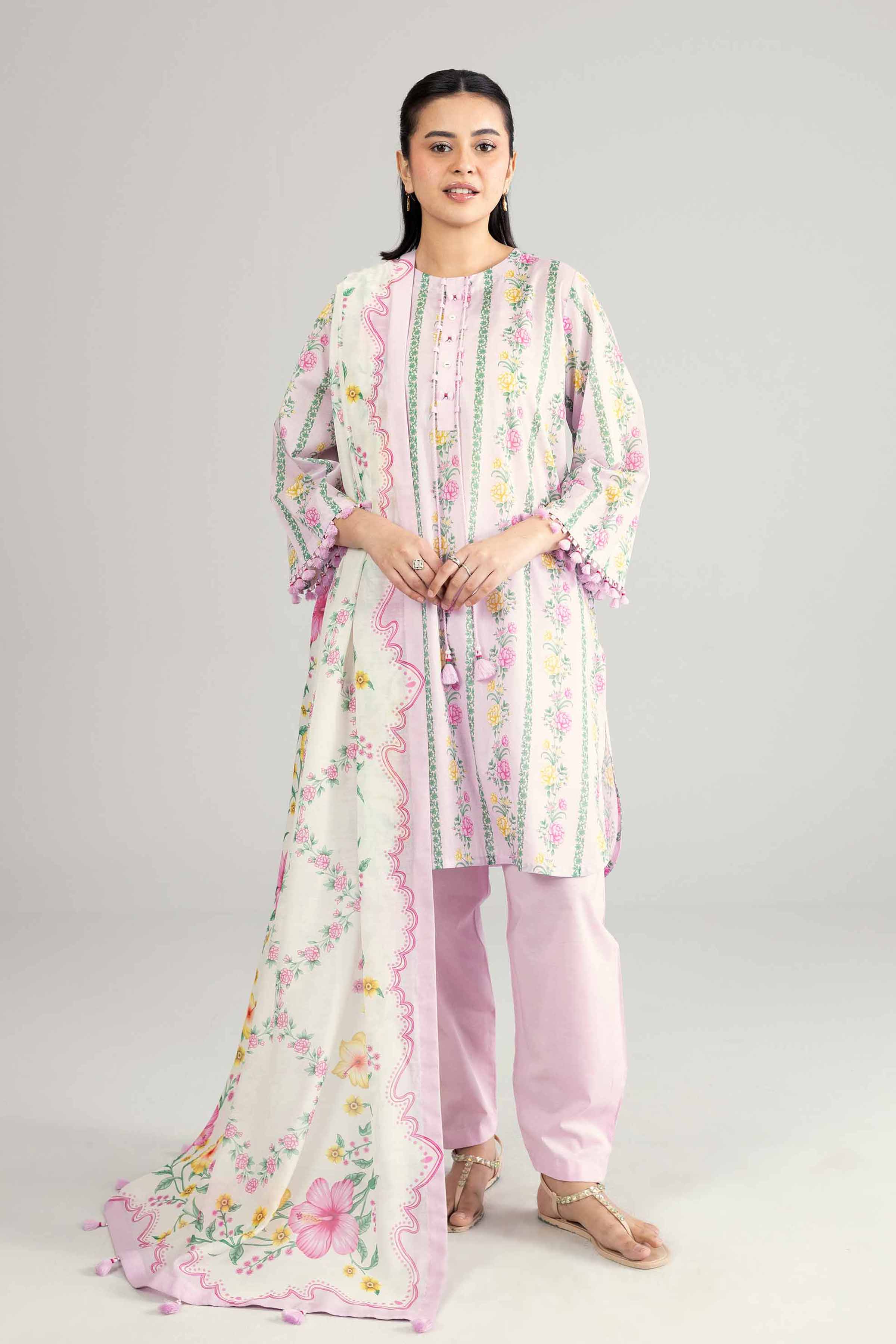 2 Piece - Printed Suit - 42601928 for Women - Unstitched Collection | Nishat | Shop Online