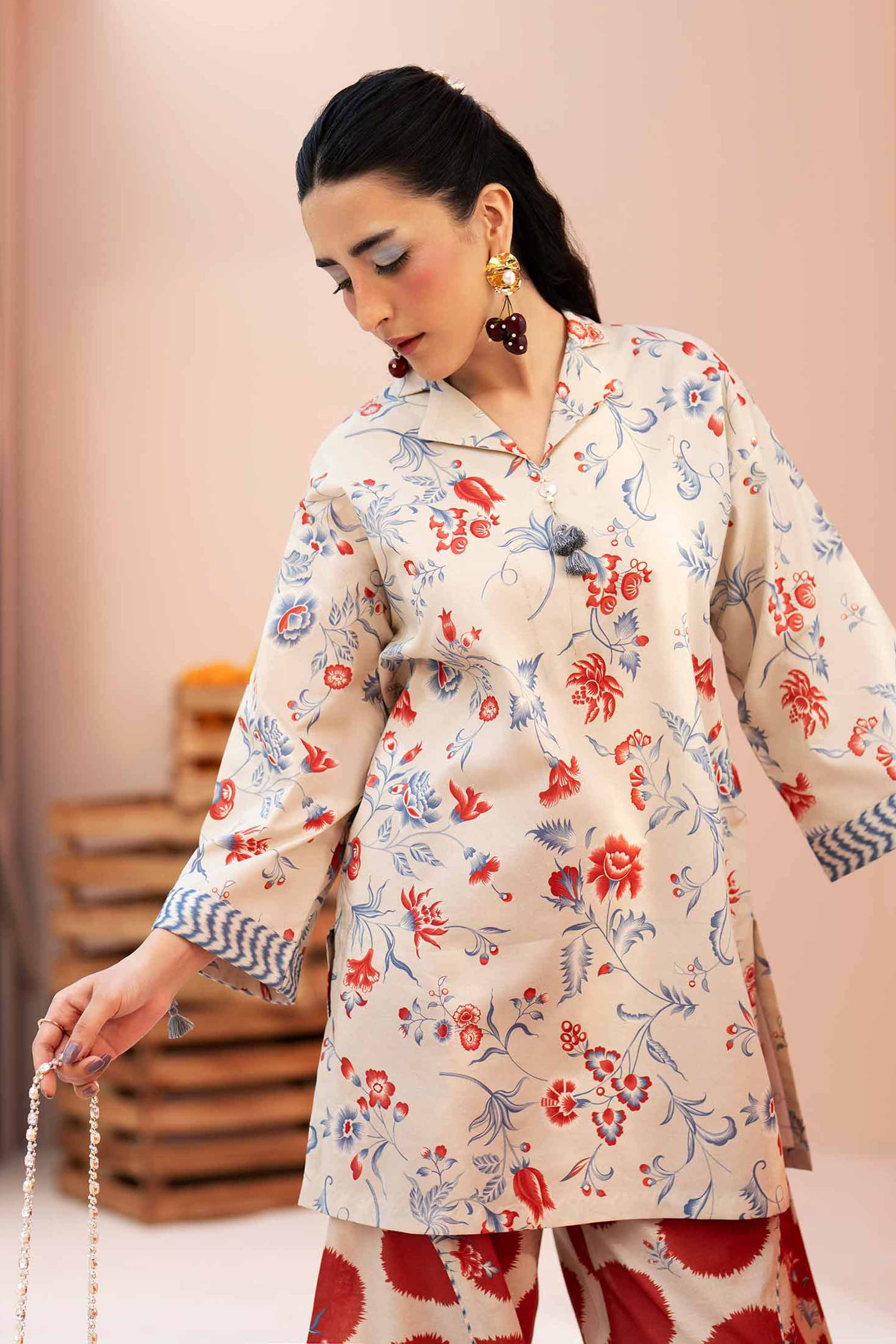 2 Piece - Printed Suit - 42601958 for Women - Unstitched Collection | Nishat | Shop Online