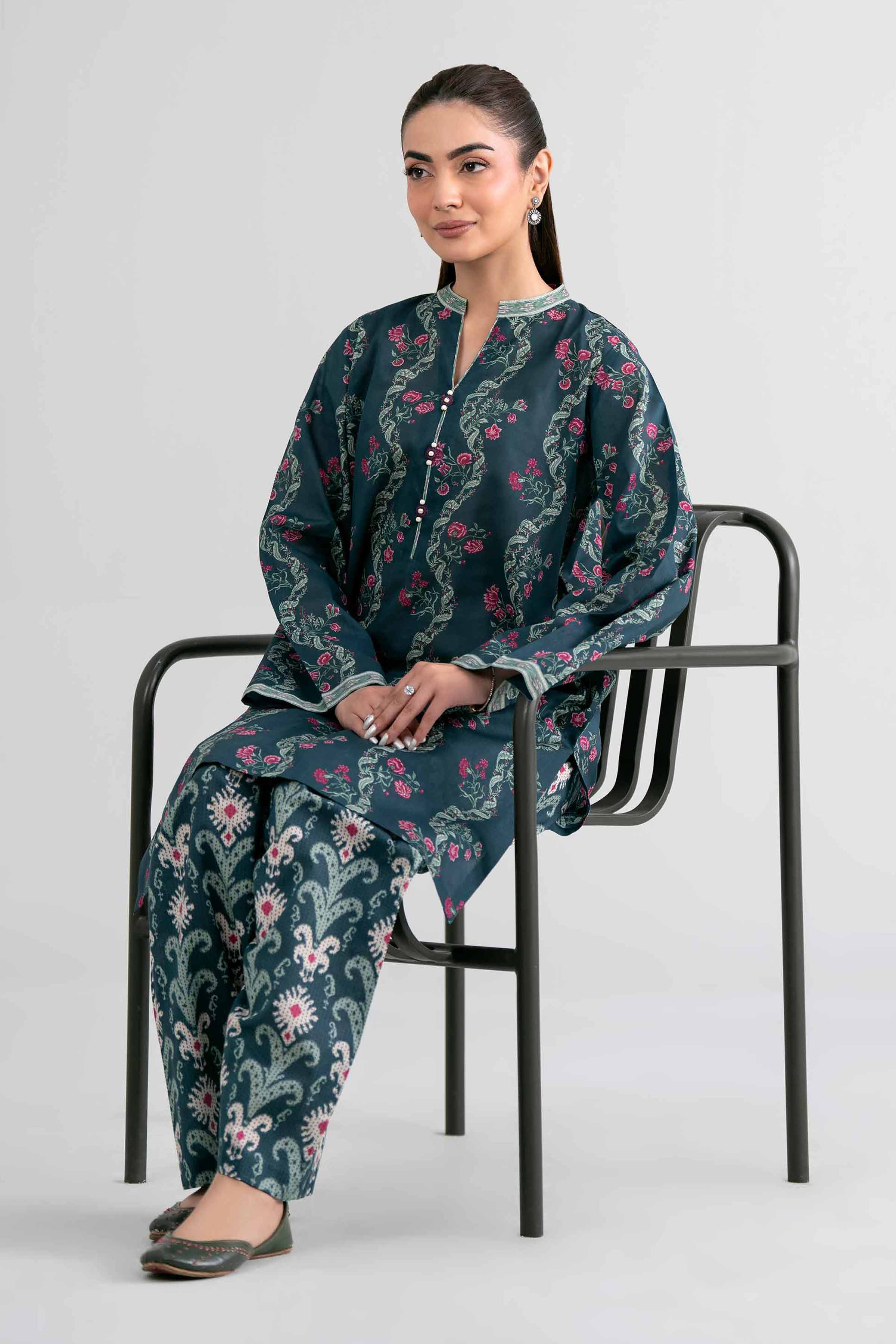 2 Piece - Printed Suit - 42601959 for Women - Unstitched Collection | Nishat | Shop Online