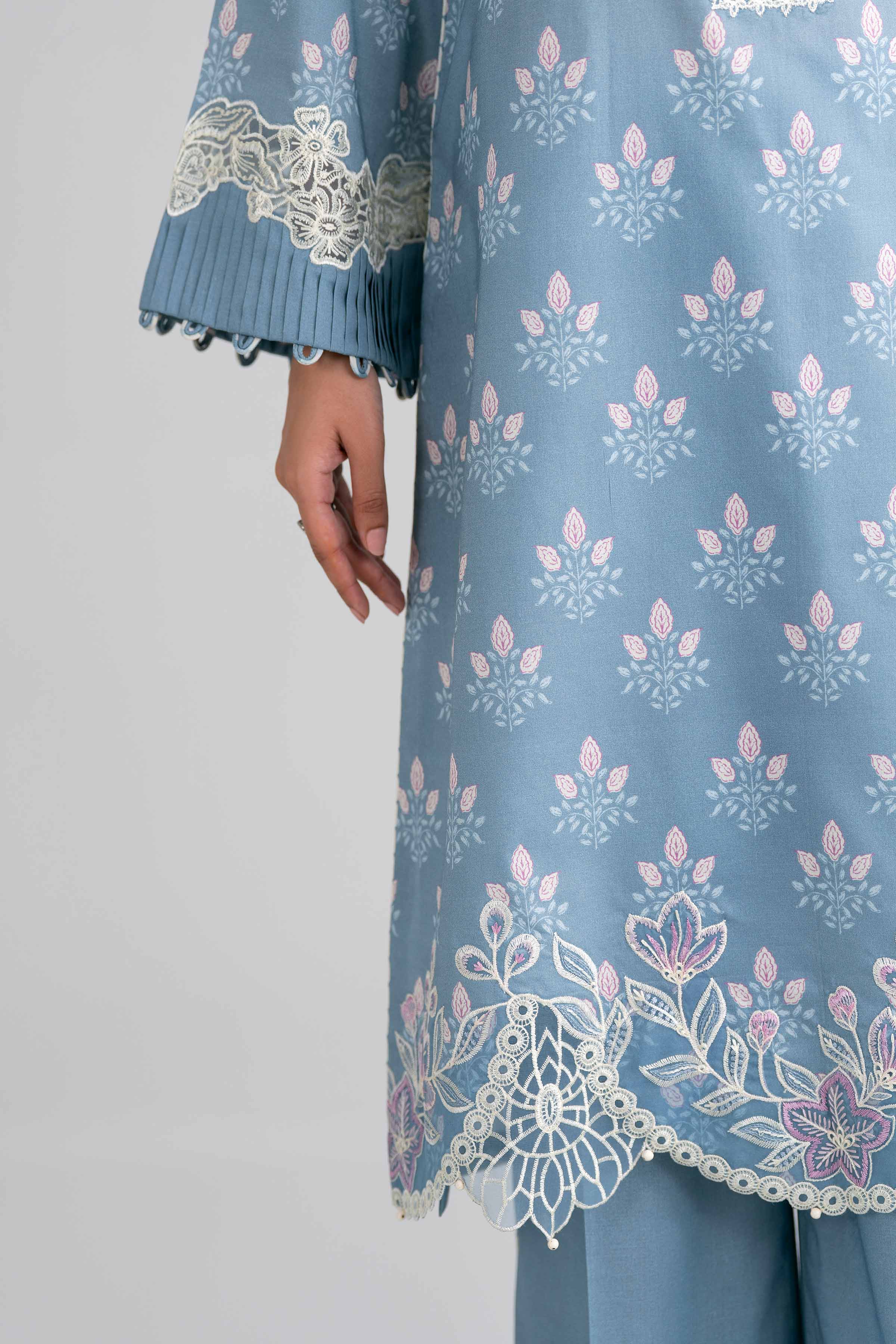 3 Piece - Printed Embroidered Suit - 42601964 for Women - Unstitched Collection | Nishat | Shop Online