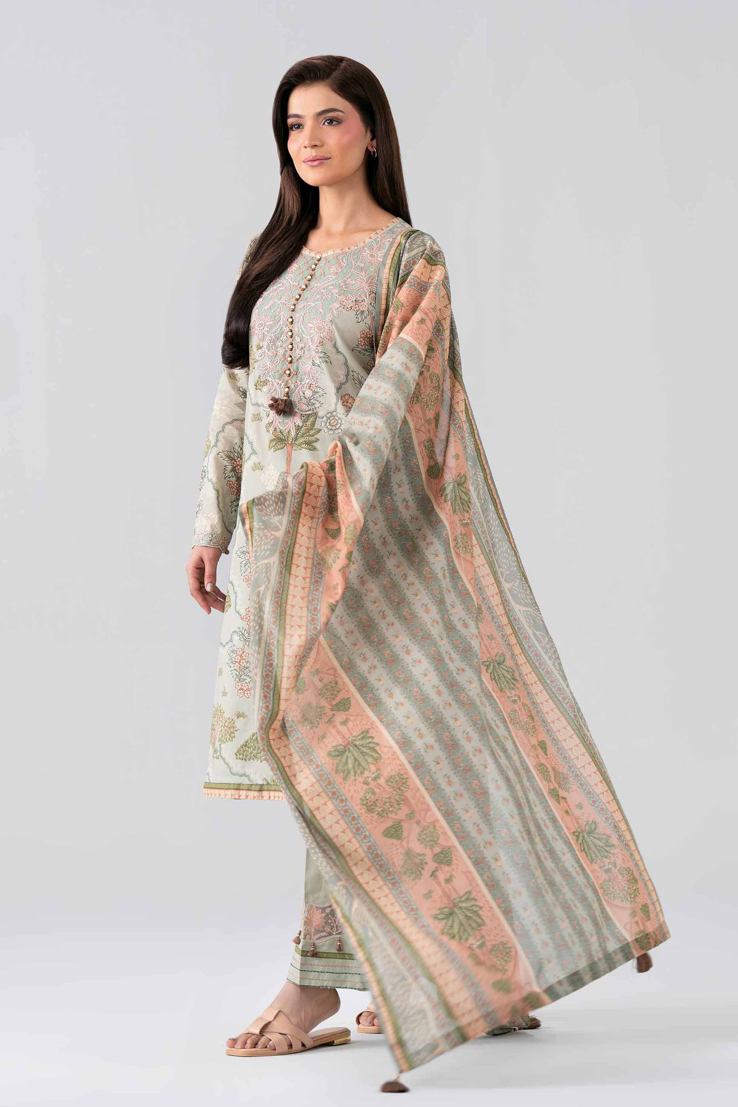 3 Piece - Printed Embroidered Suit - 42601969 for Women - Unstitched Collection | Nishat | Shop Online