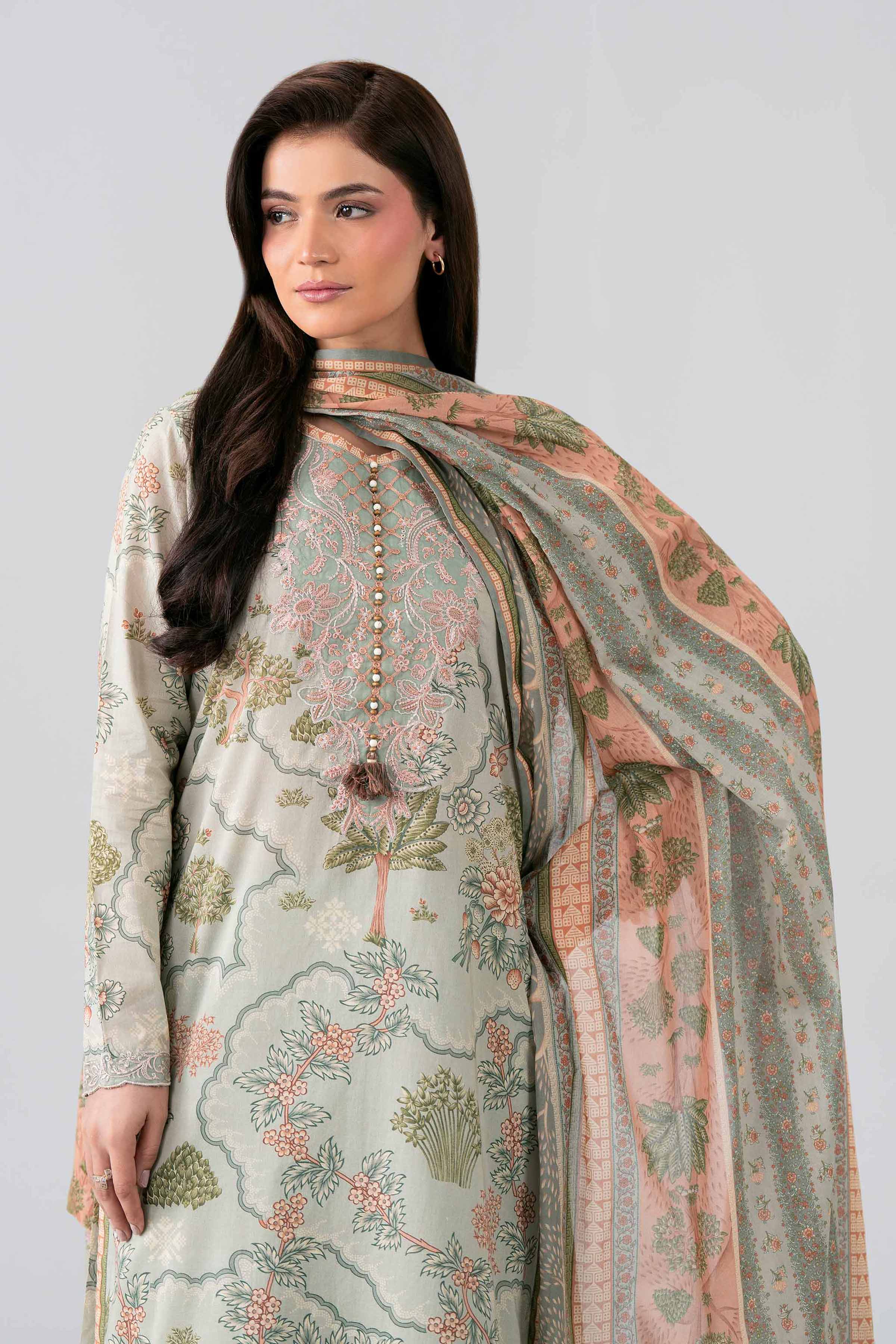 3 Piece - Printed Embroidered Suit - 42601969 for Women - Unstitched Collection | Nishat | Shop Online