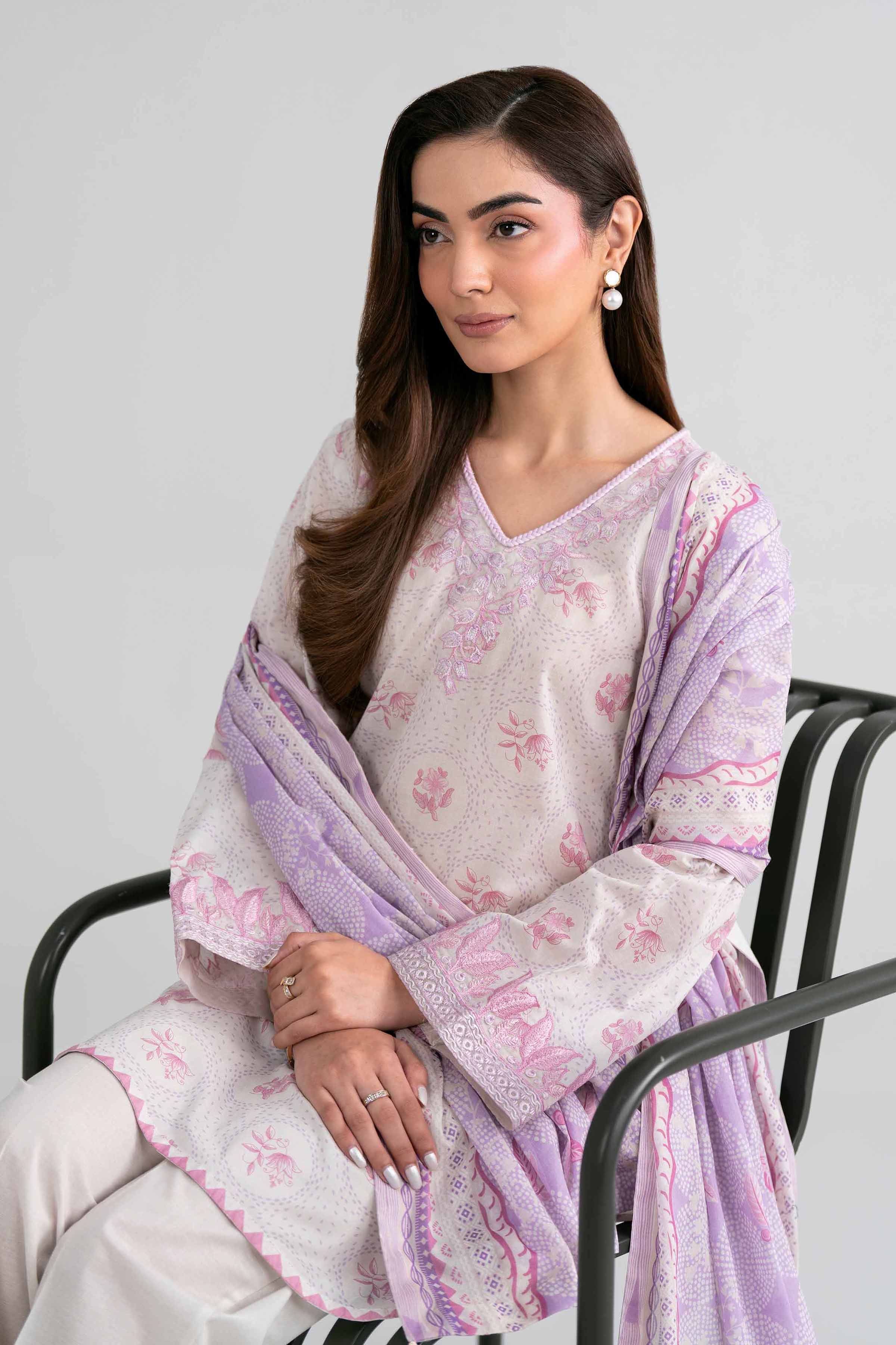 3 Piece - Printed Embroidered Suit - 42601972 for Women - Unstitched Collection | Nishat | Shop Online
