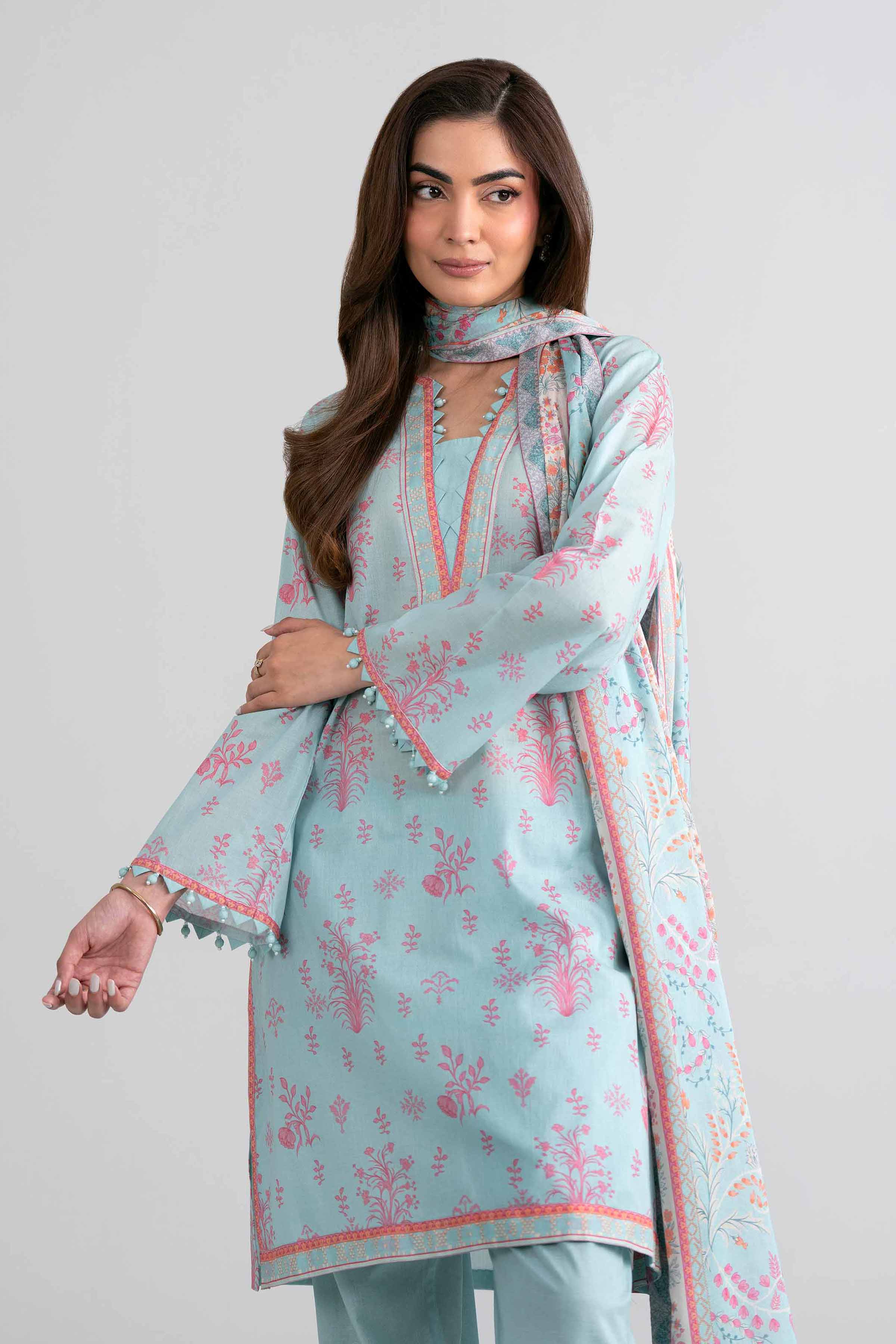 3 Piece - Printed Suit - 42601976 for Women - Unstitched Collection | Nishat | Shop Online