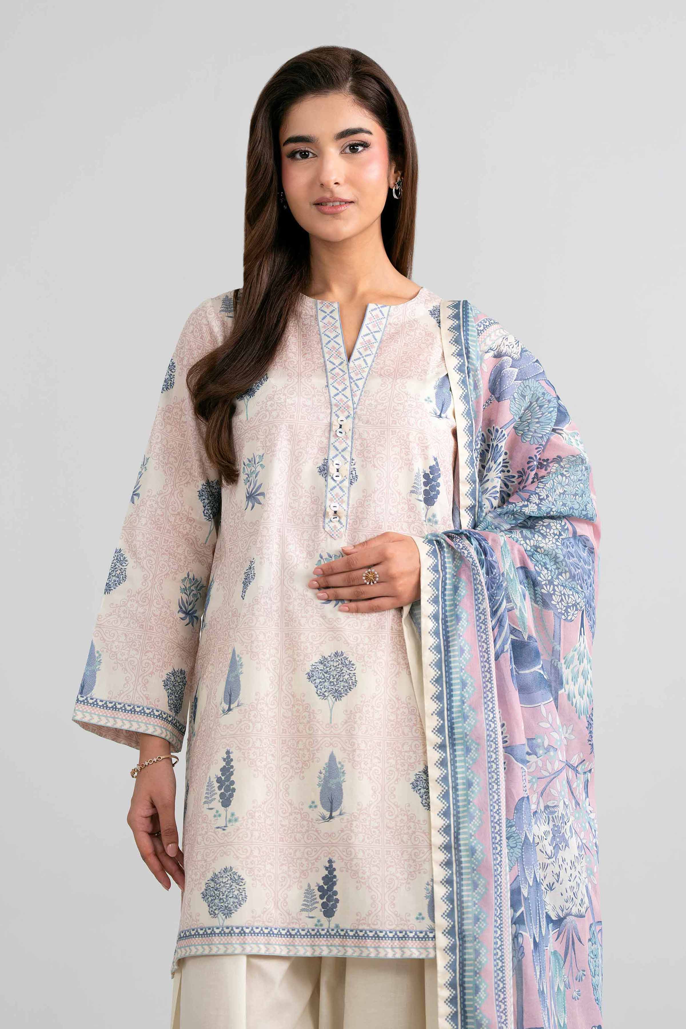 3 Piece - Printed Suit - 42601977 for Women - Unstitched Collection | Nishat | Shop Online
