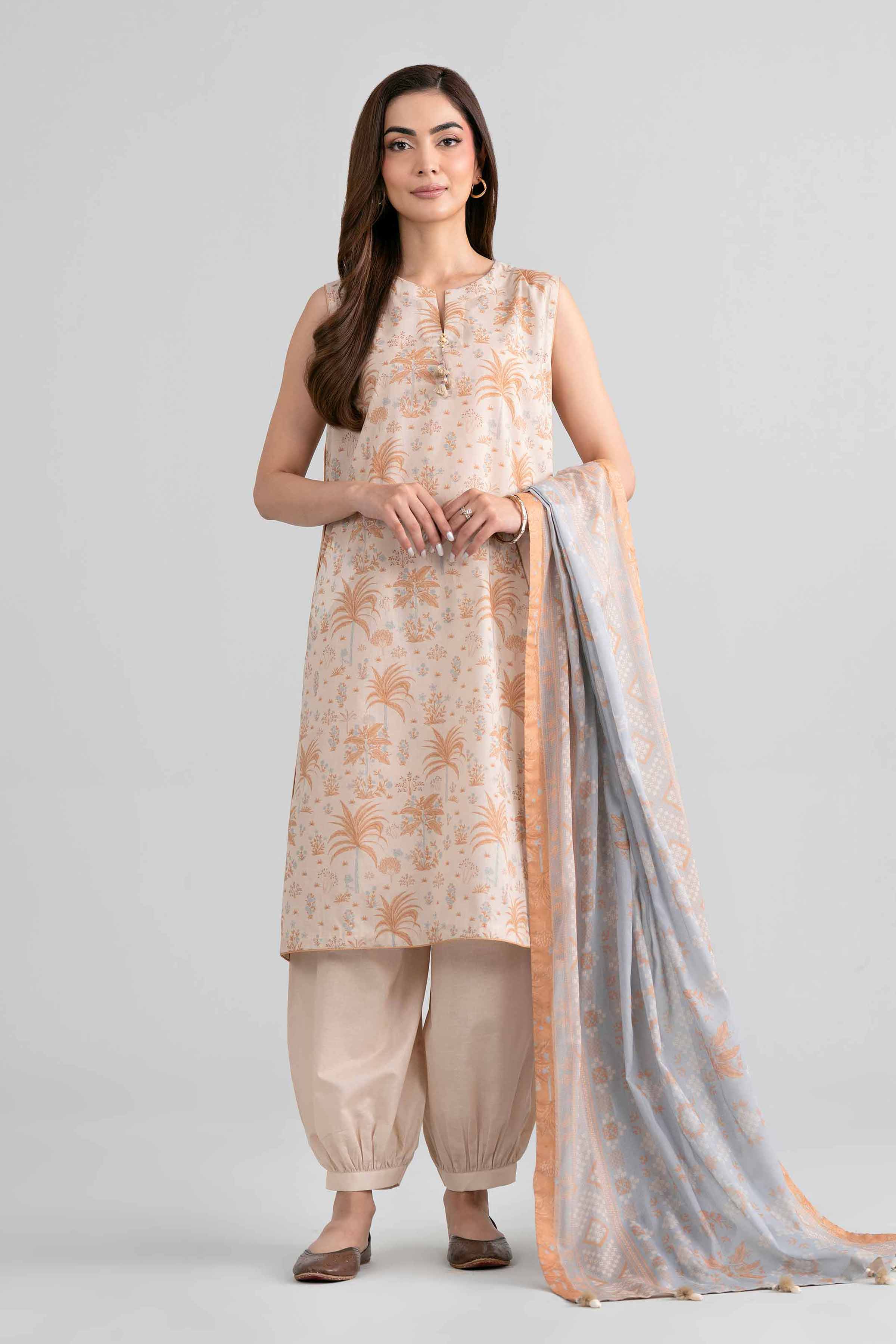 3 Piece - Printed Suit - 42601979 for Women - Unstitched Collection | Nishat | Shop Online