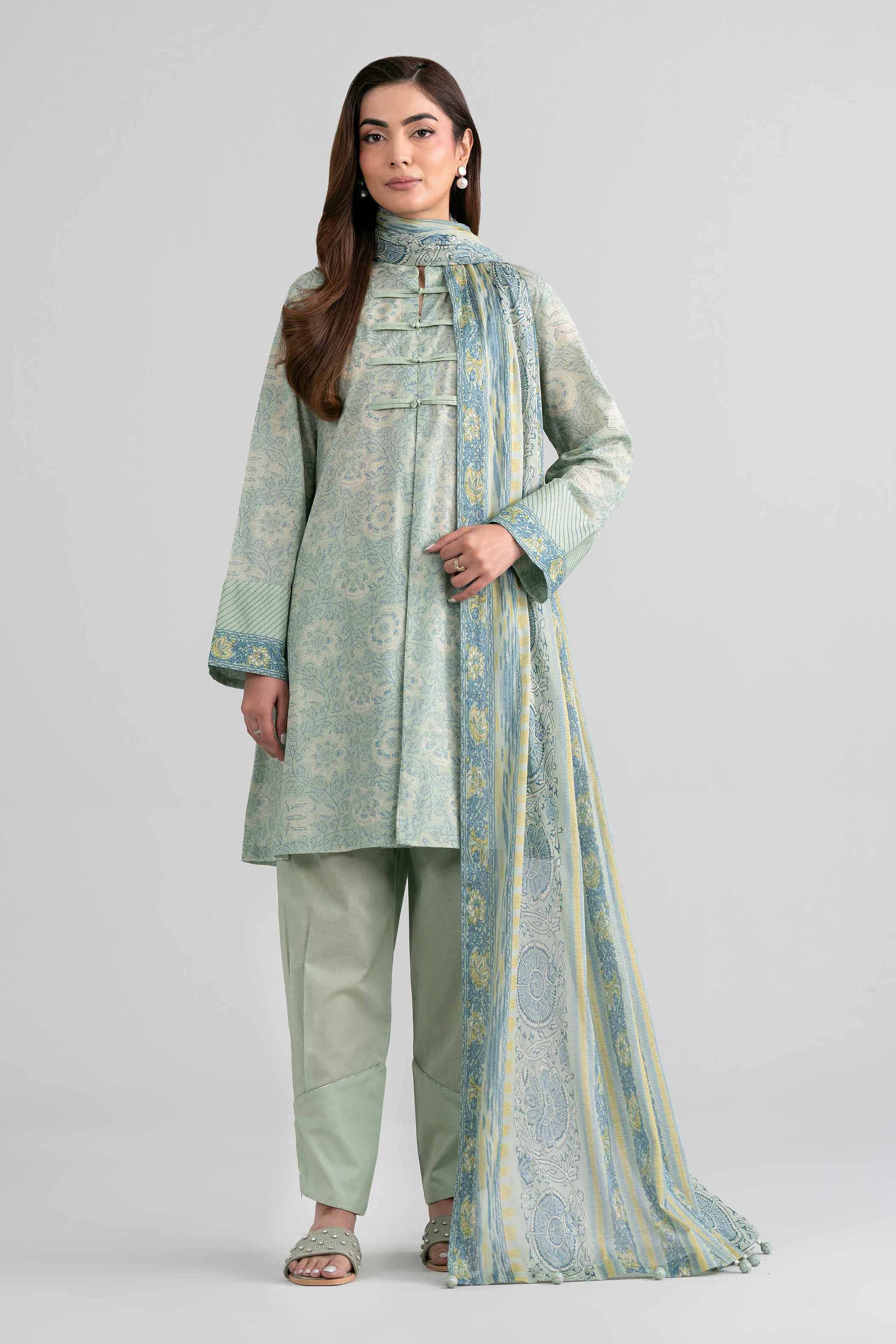 3 Piece - Printed Suit - 42601982 for Women - Unstitched Collection | Nishat | Shop Online