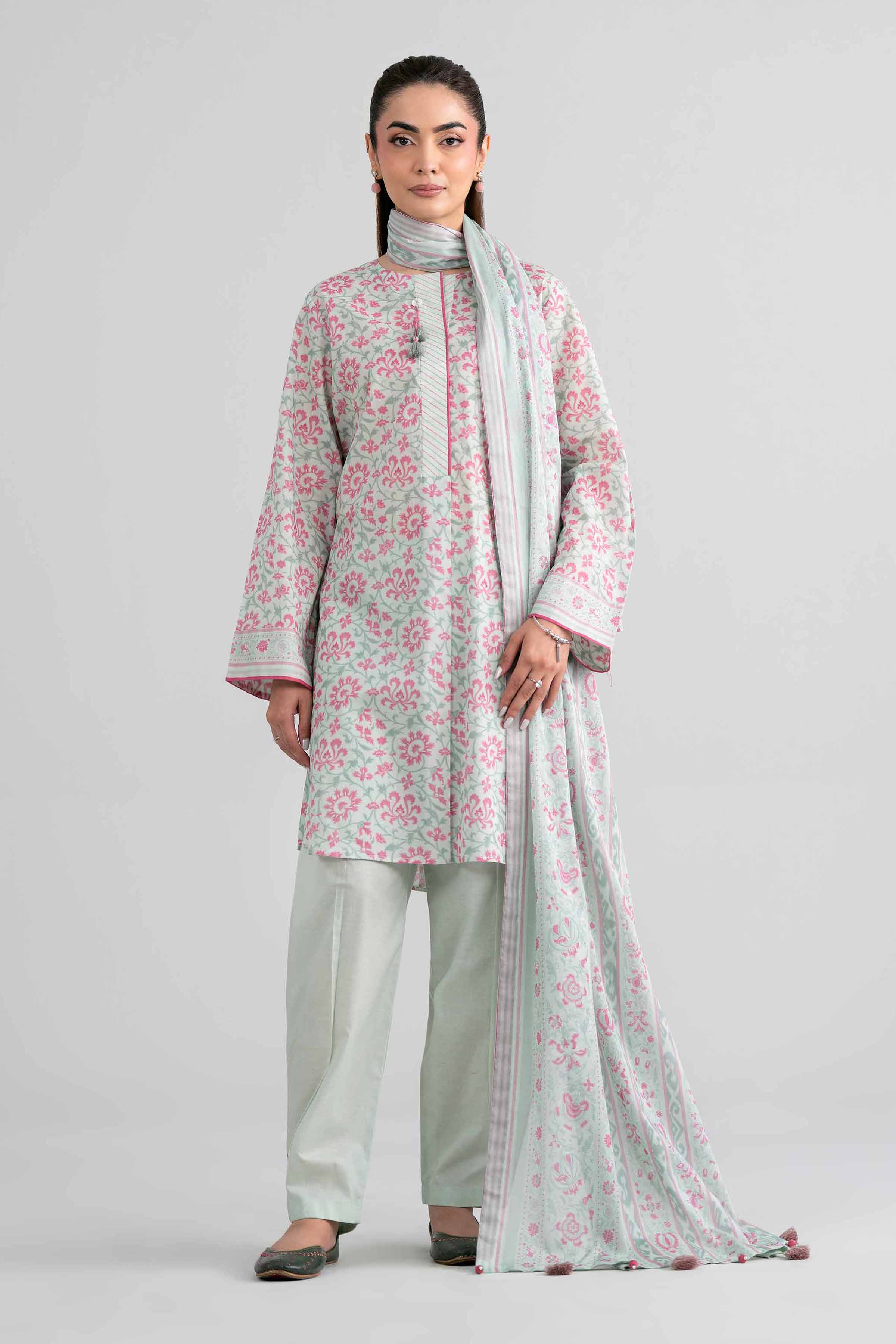 3 Piece - Printed Suit - 42601983 for Women - Unstitched Collection | Nishat | Shop Online