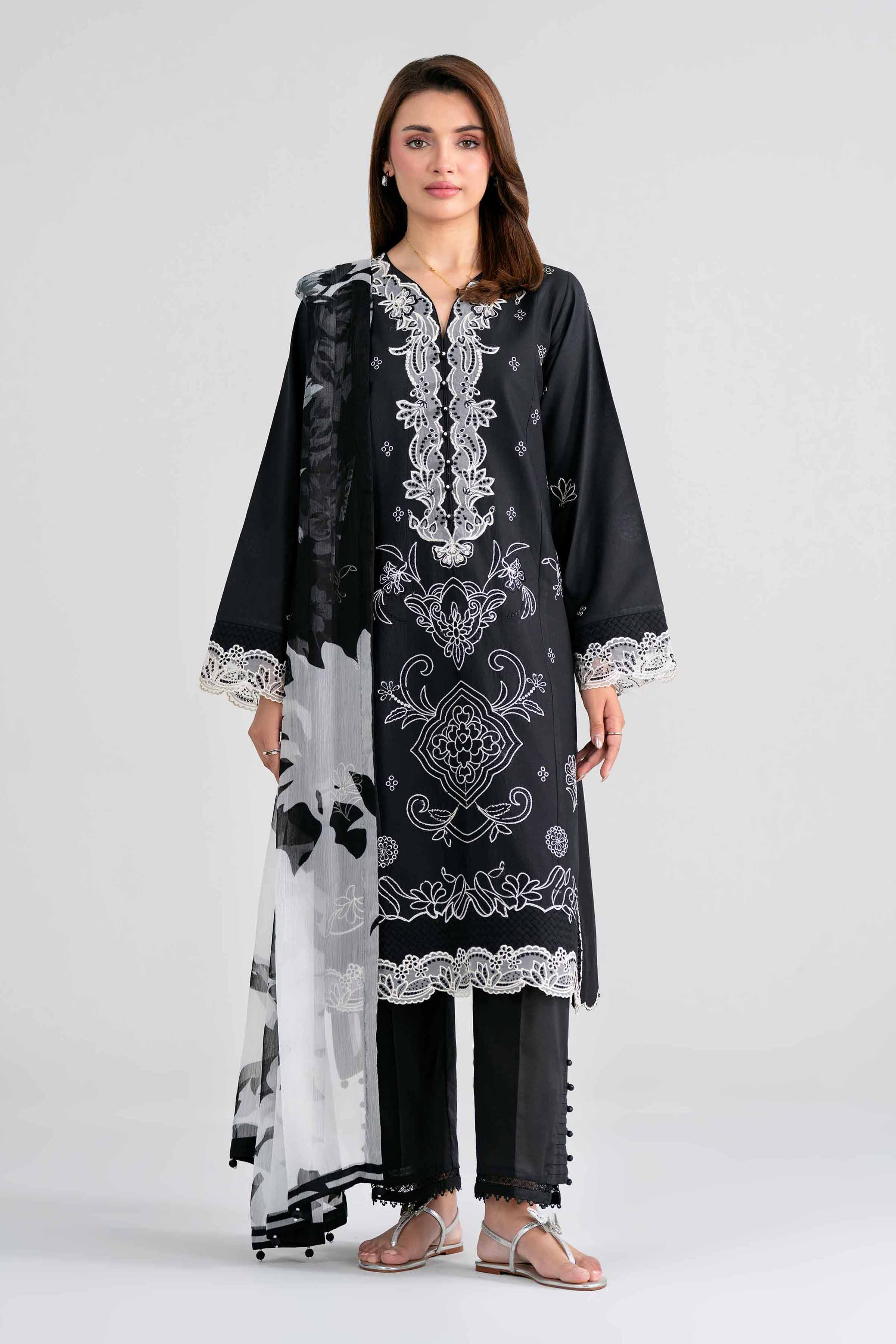 3 Piece - Digital Printed Embroidered Suit - 42601984 for Women - Unstitched Collection | Nishat | Shop Online