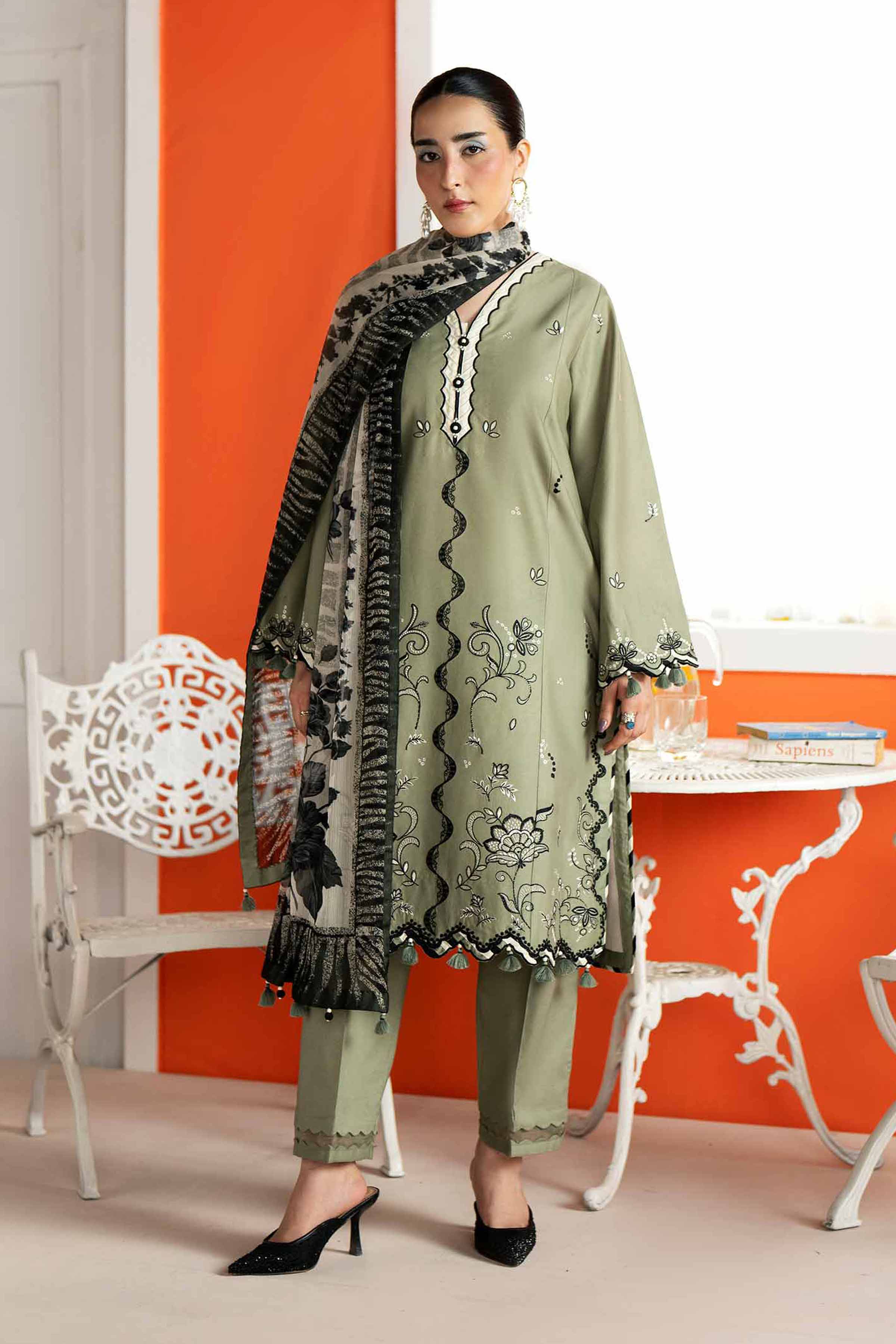 3 Piece - Digital Printed Embroidered Suit - 42601985 for Women - Unstitched Collection | Nishat | Shop Online