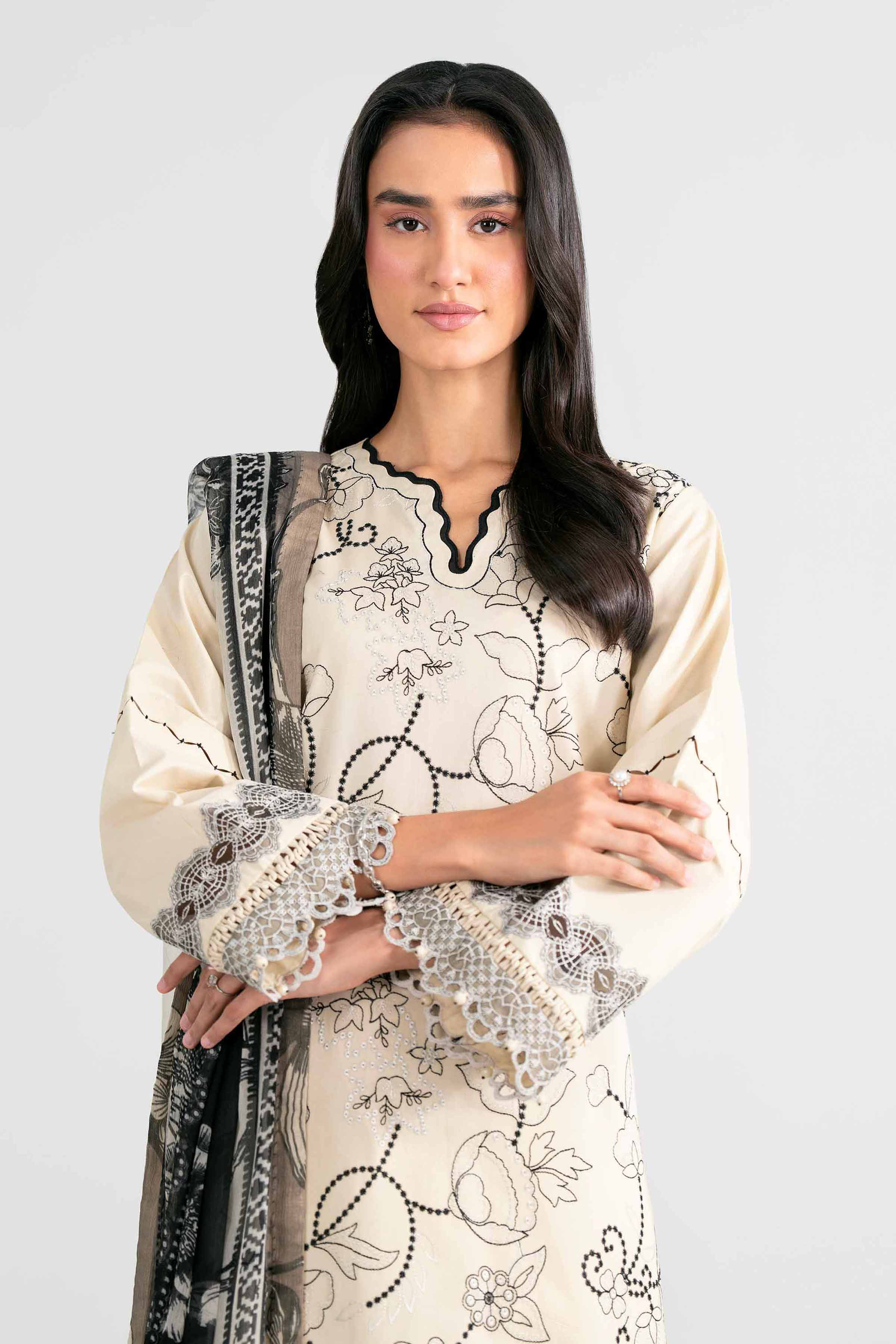 3 Piece - Digital Printed Embroidered Suit - 42601988 for Women - Unstitched Collection | Nishat | Shop Online