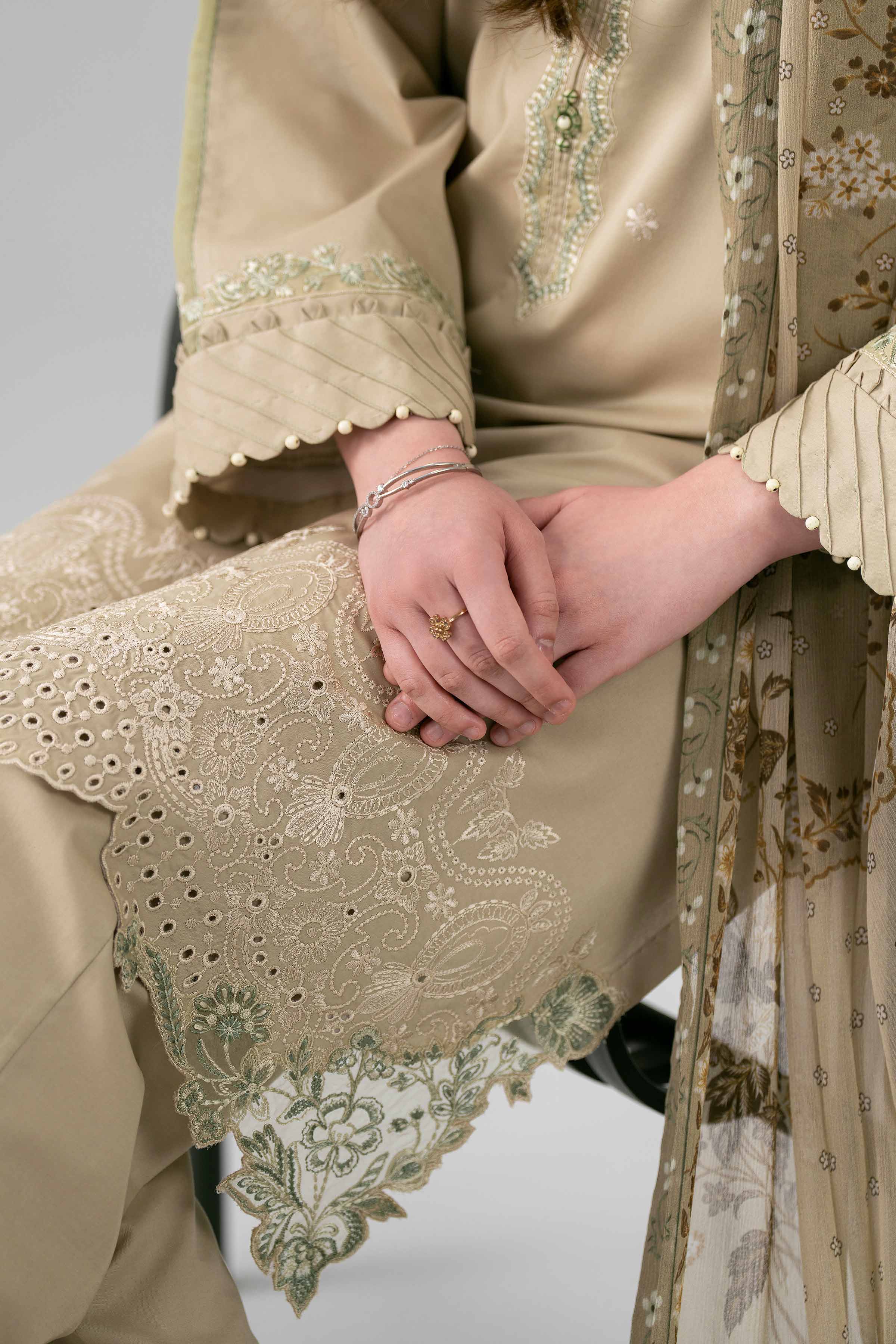 3 Piece - Embroidered Suit - 42601990 for Women - Unstitched Collection | Nishat | Shop Online