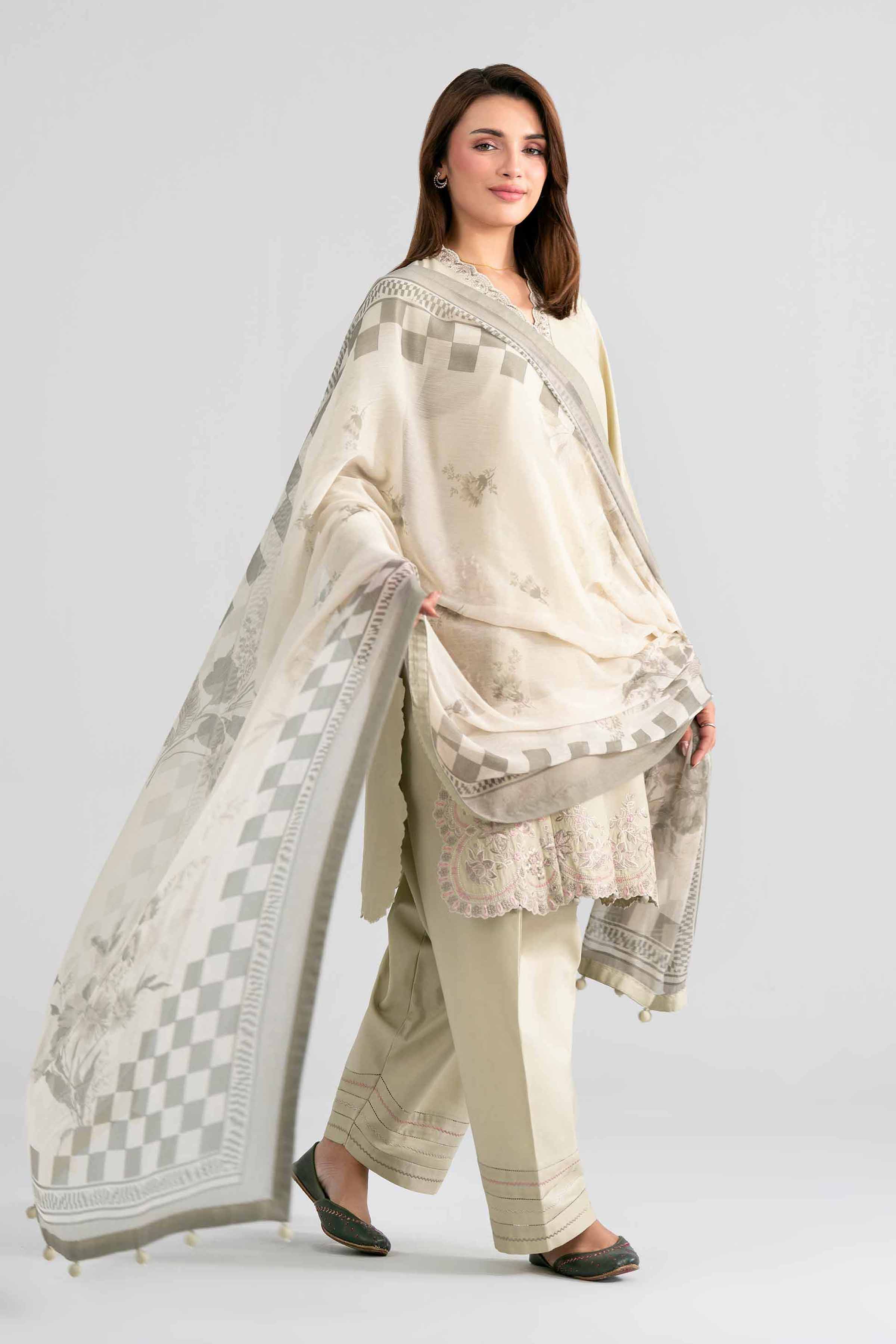 3 Piece - Digital Printed Embroidered Suit - 42601992 for Women - Unstitched Collection | Nishat | Shop Online