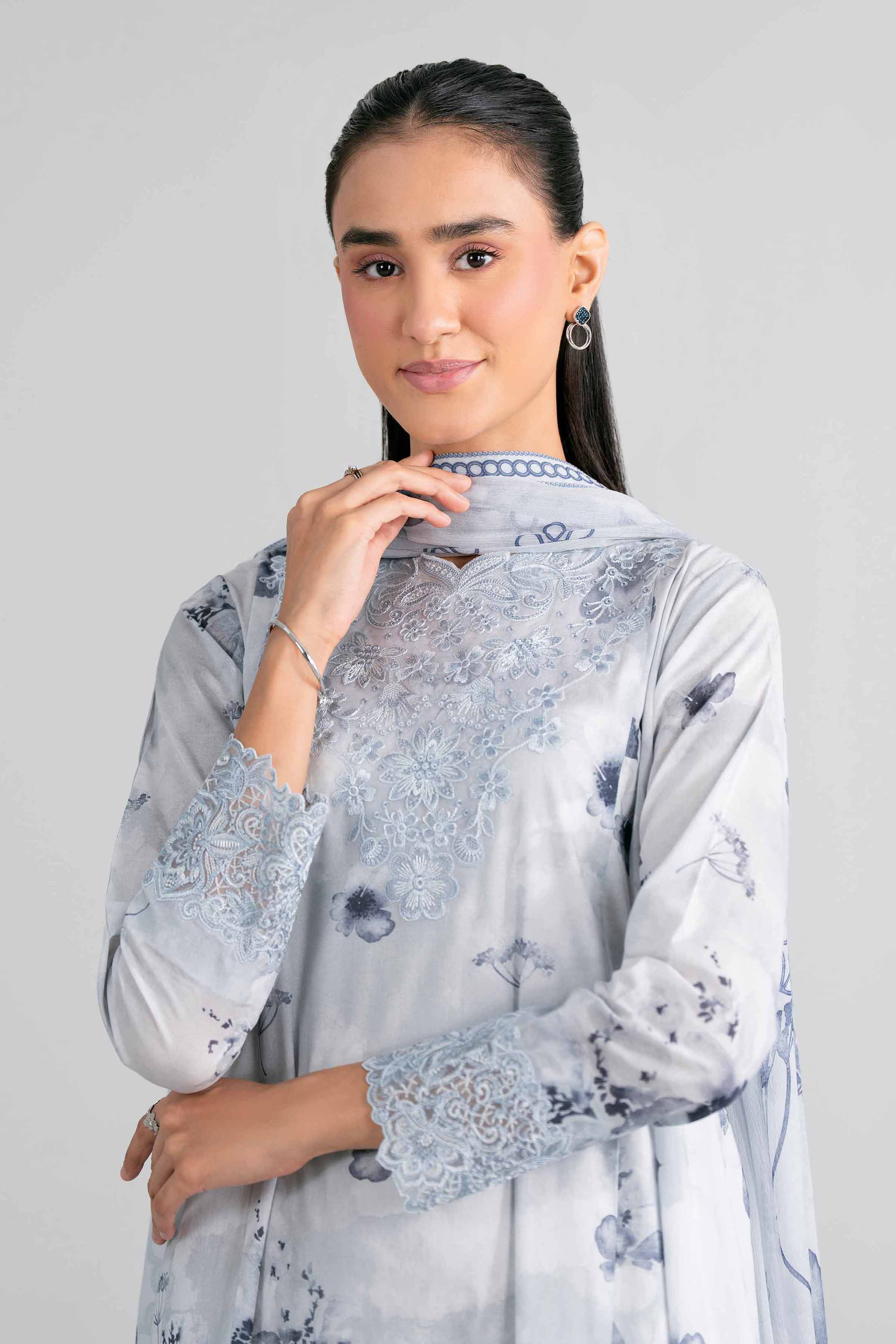 3 Piece - Digital Printed Embroidered Suit - 42601995 for Women - Unstitched Collection | Nishat | Shop Online