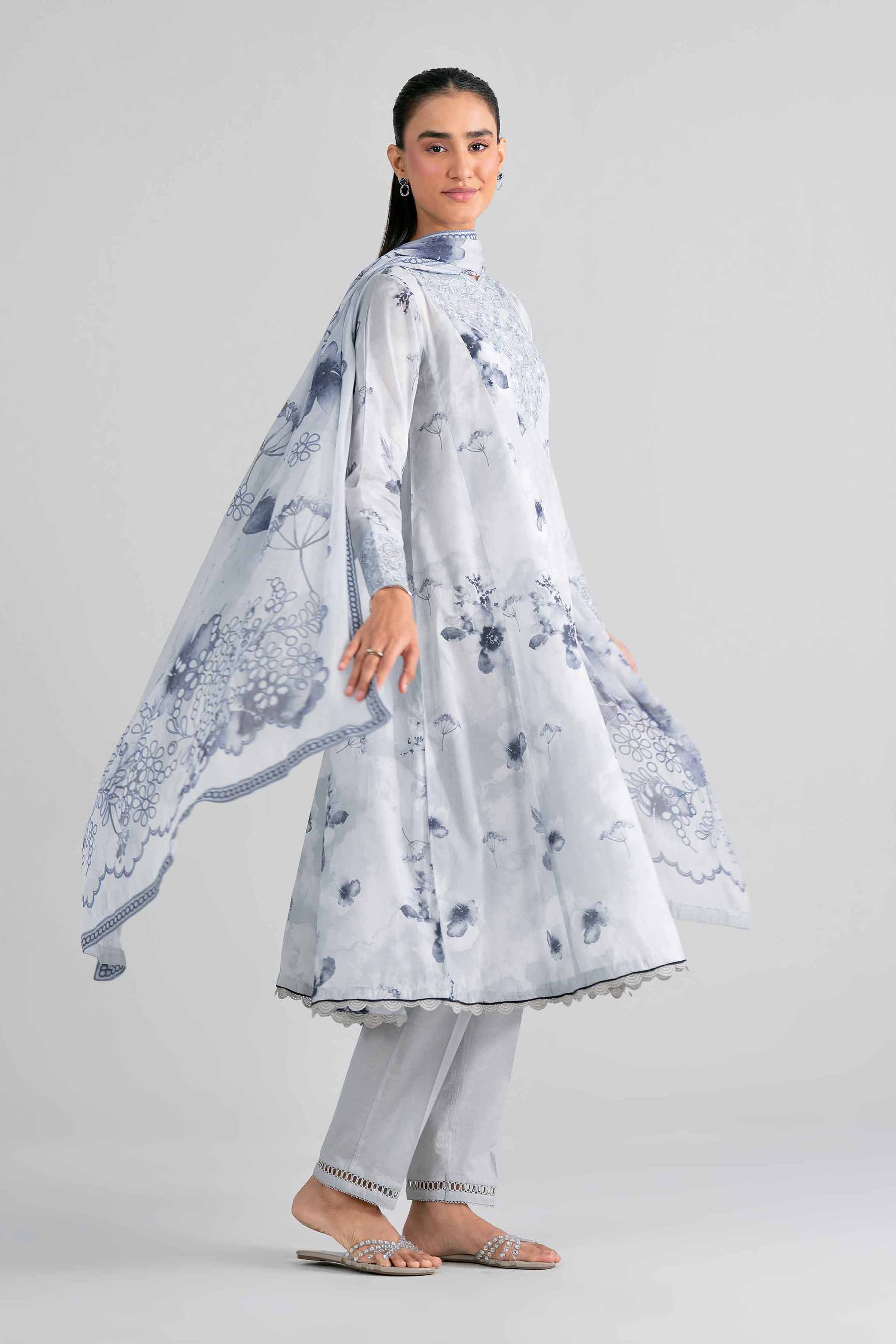 3 Piece - Digital Printed Embroidered Suit - 42601995 for Women - Unstitched Collection | Nishat | Shop Online