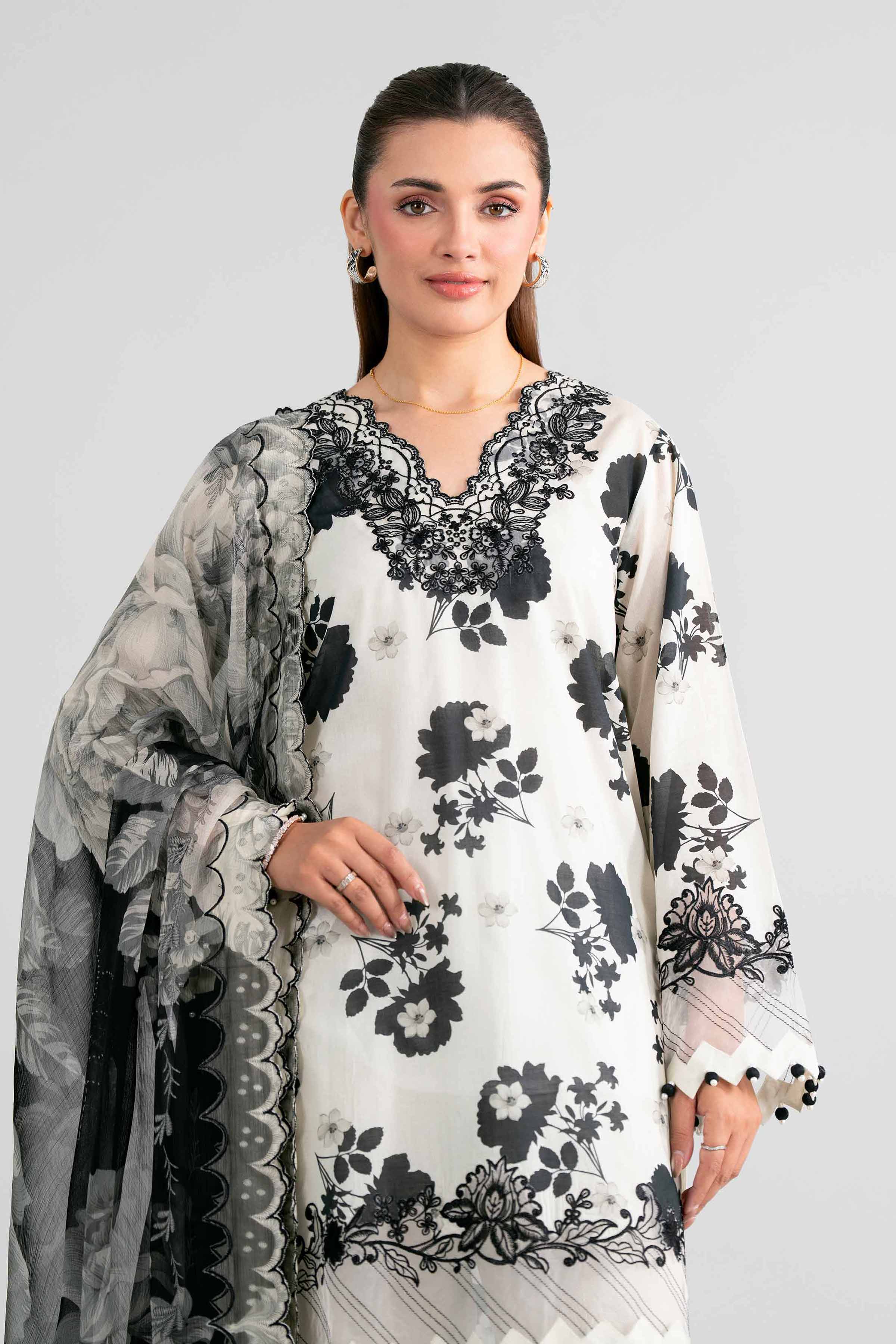 3 Piece - Digital Printed Embroidered Suit - 42601996 for Women - Unstitched Collection | Nishat | Shop Online