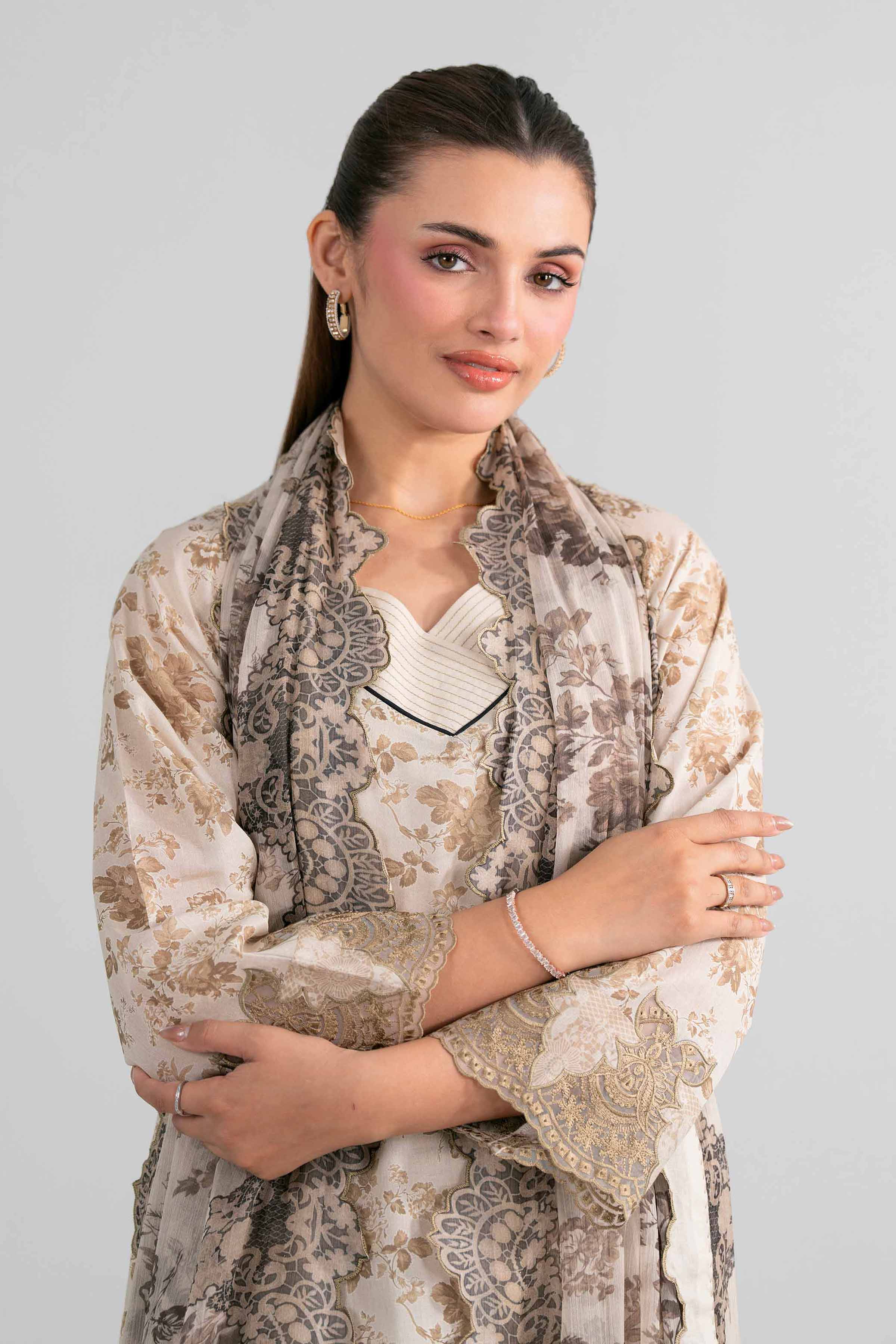 3 Piece - Digital Printed Embroidered Suit - 42601997 for Women - Unstitched Collection | Nishat | Shop Online