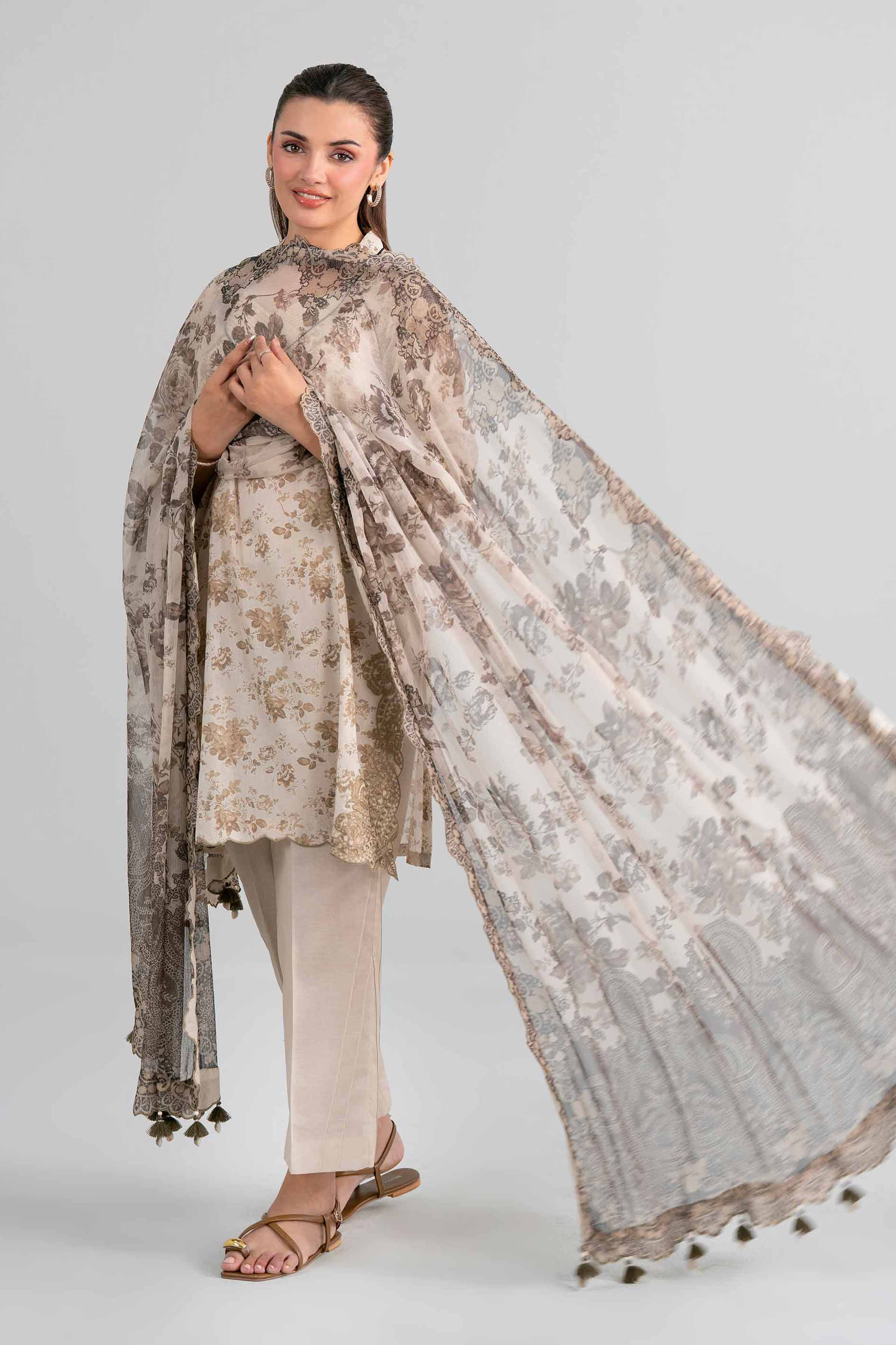 3 Piece - Digital Printed Embroidered Suit - 42601997 for Women - Unstitched Collection | Nishat | Shop Online
