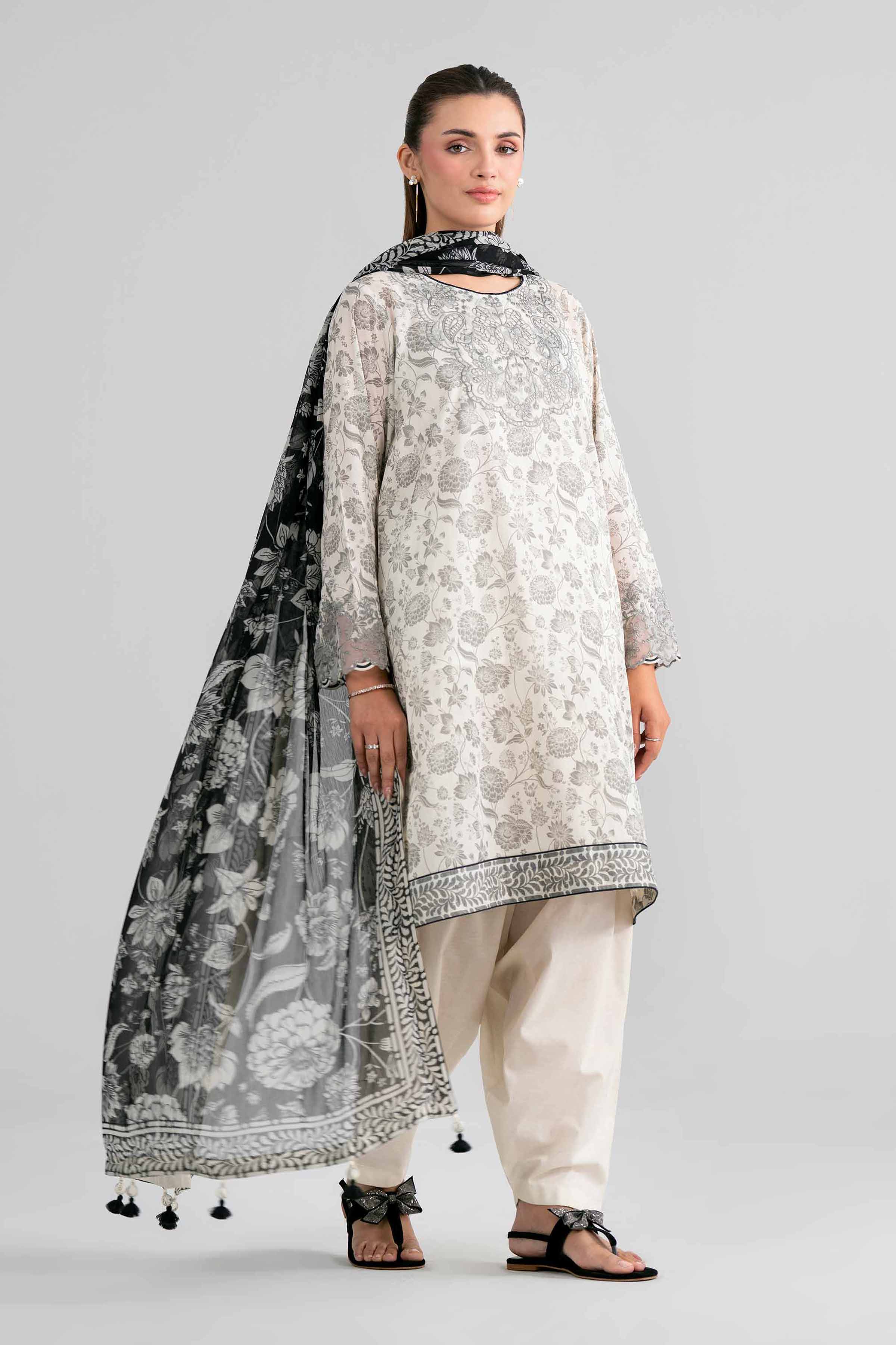 3 Piece - Digital Printed Embroidered Suit - 42601998 for Women - Unstitched Collection | Nishat | Shop Online
