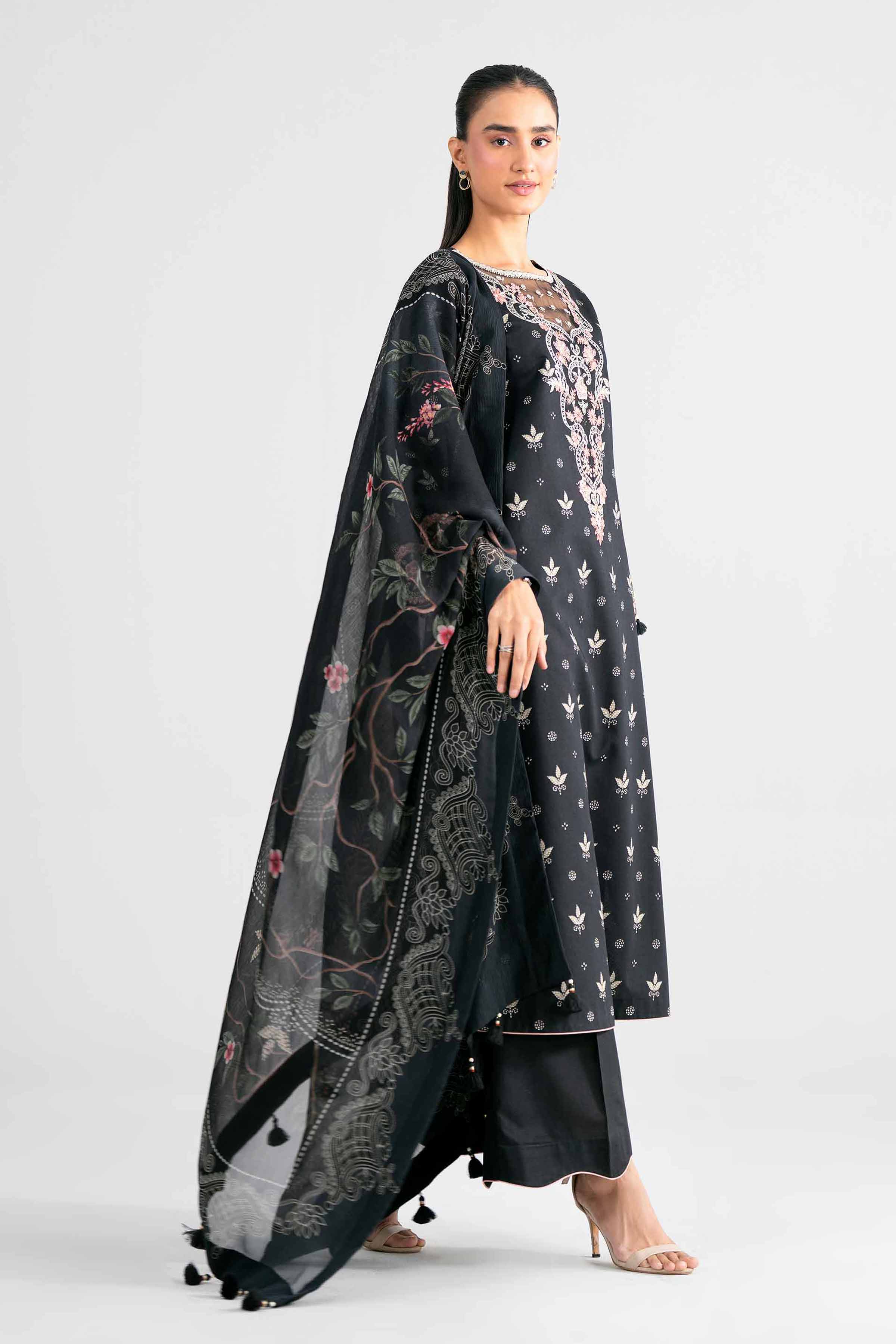 3 Piece - Digital Printed Embroidered Suit - 42602000 for Women - Unstitched Collection | Nishat | Shop Online