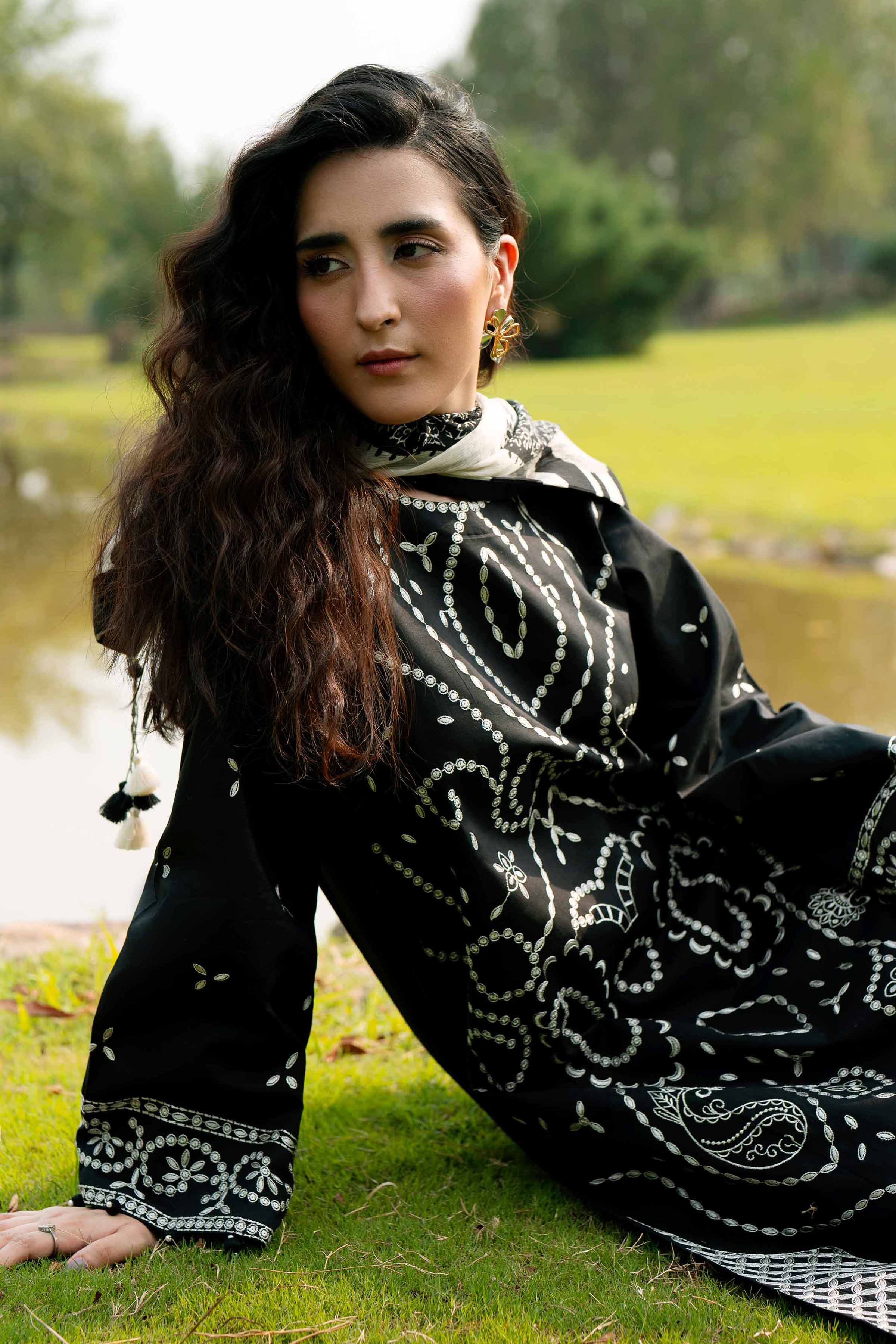 3 Piece - Digital Printed Embroidered Suit - 42602009 for Women - Unstitched Collection | Nishat | Shop Online