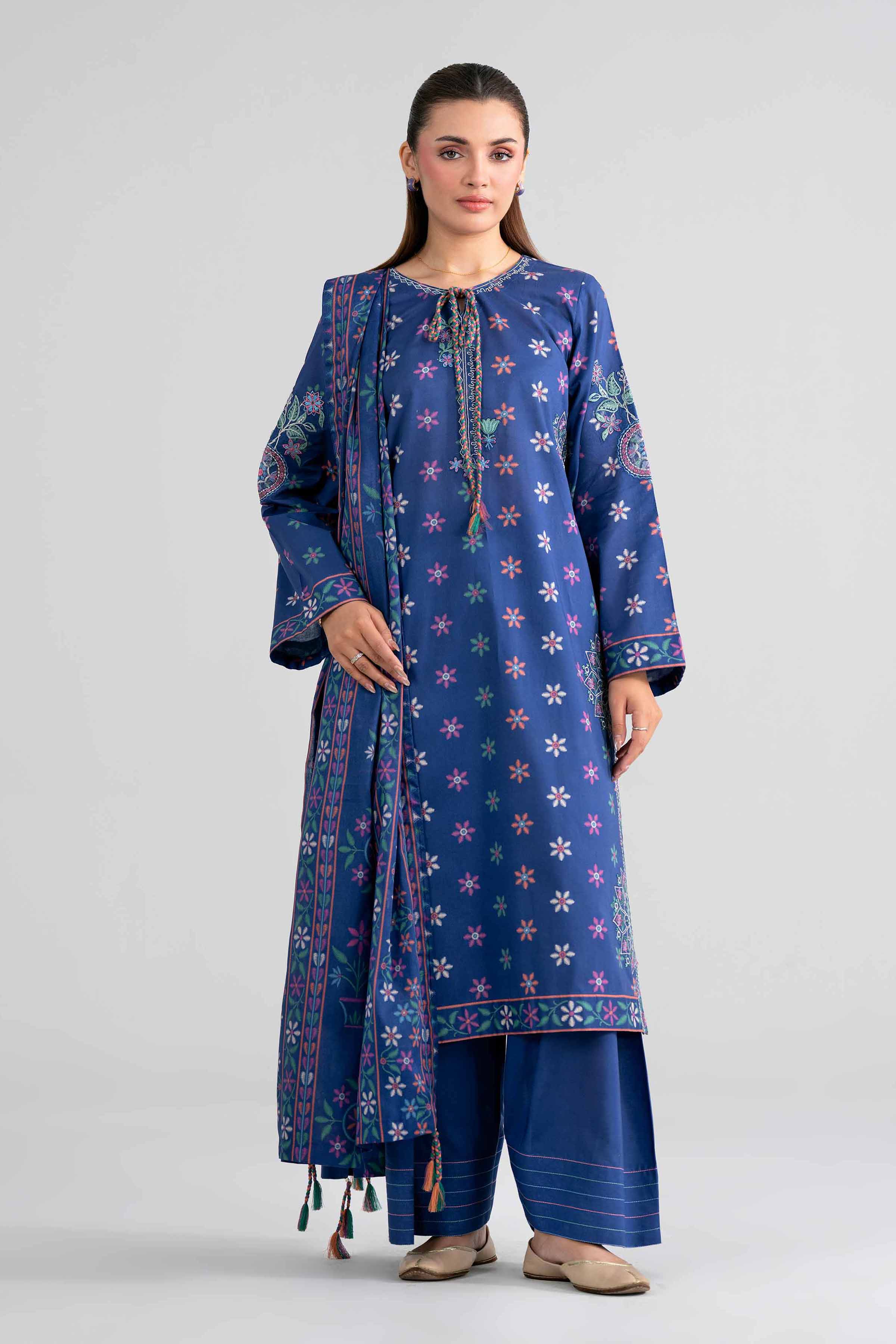 3 Piece - Printed Embroidered Suit - 42602014 for Women - Unstitched Collection | Nishat | Shop Online