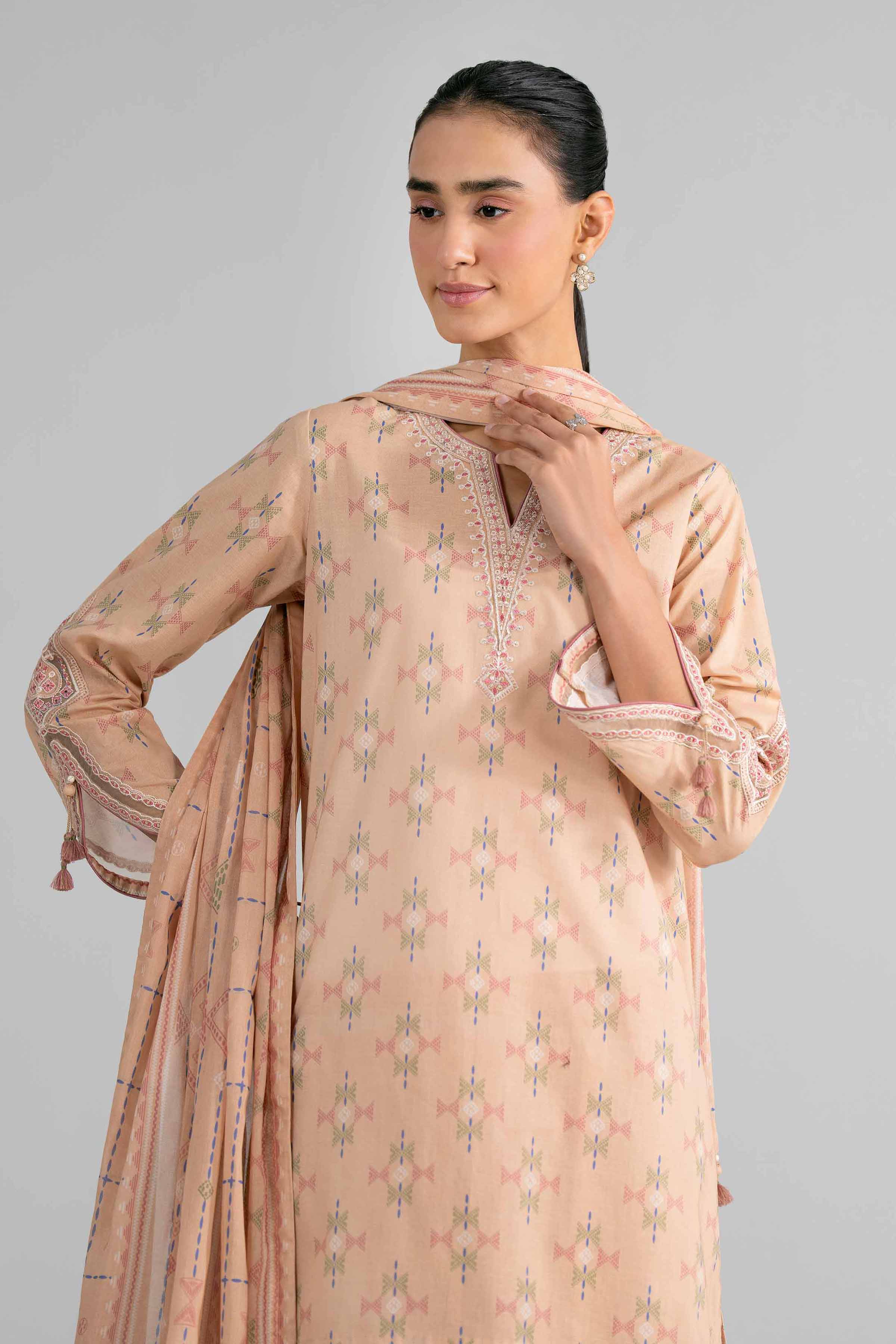 3 Piece - Printed Embroidered Suit - 42602015 for Women - Unstitched Collection | Nishat | Shop Online
