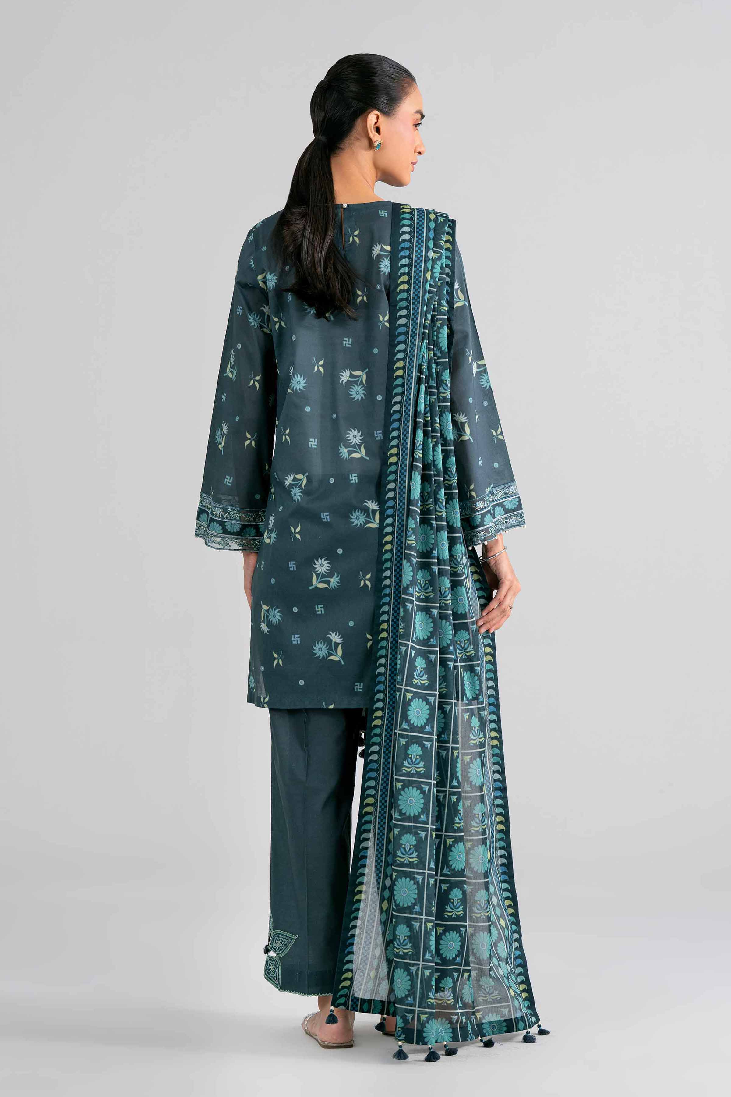 3 Piece - Printed Embroidered Suit - 42602017 for Women - Unstitched Collection | Nishat | Shop Online