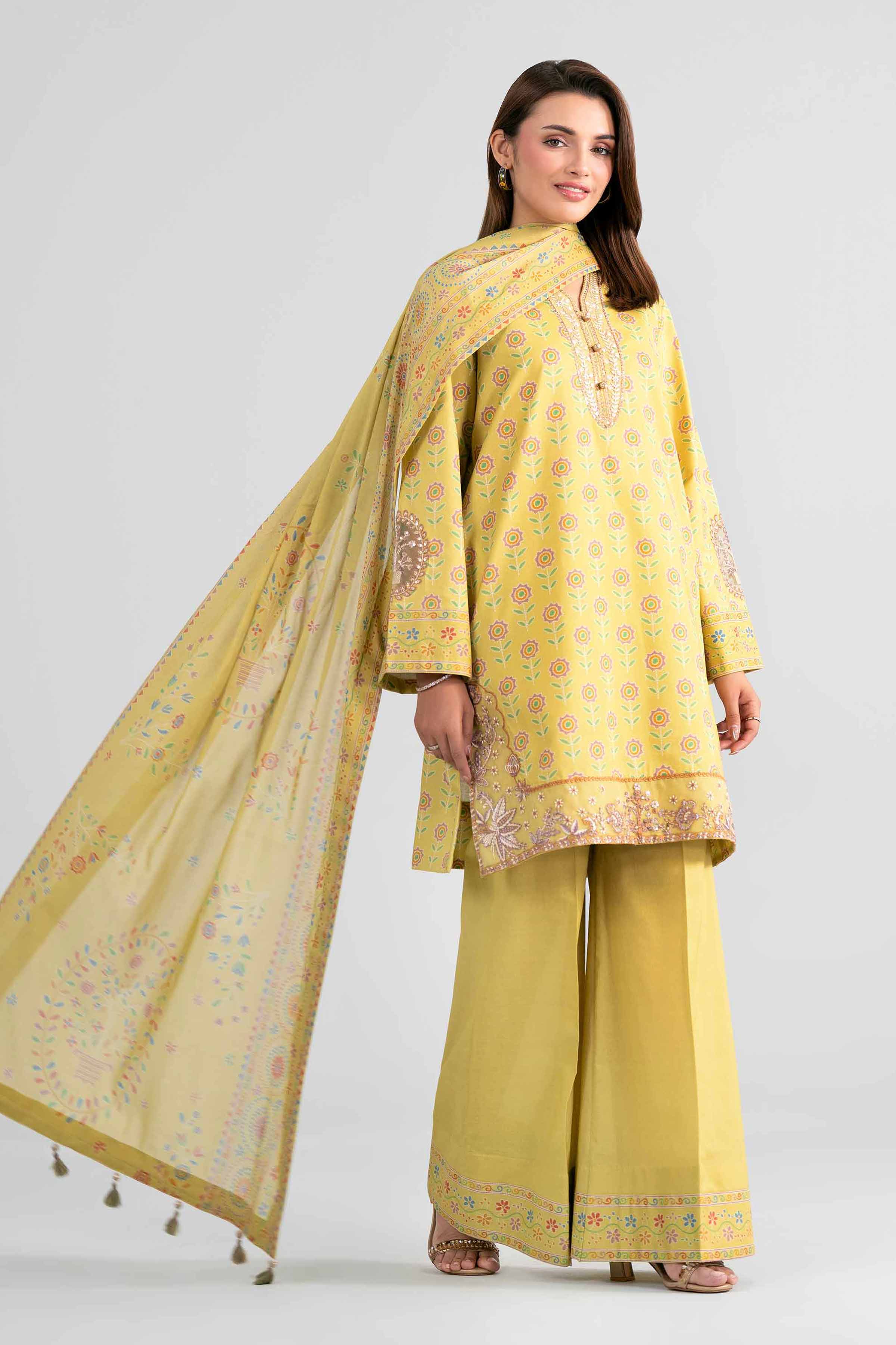 3 Piece - Printed Embroidered Suit - 42602018 for Women - Unstitched Collection | Nishat | Shop Online