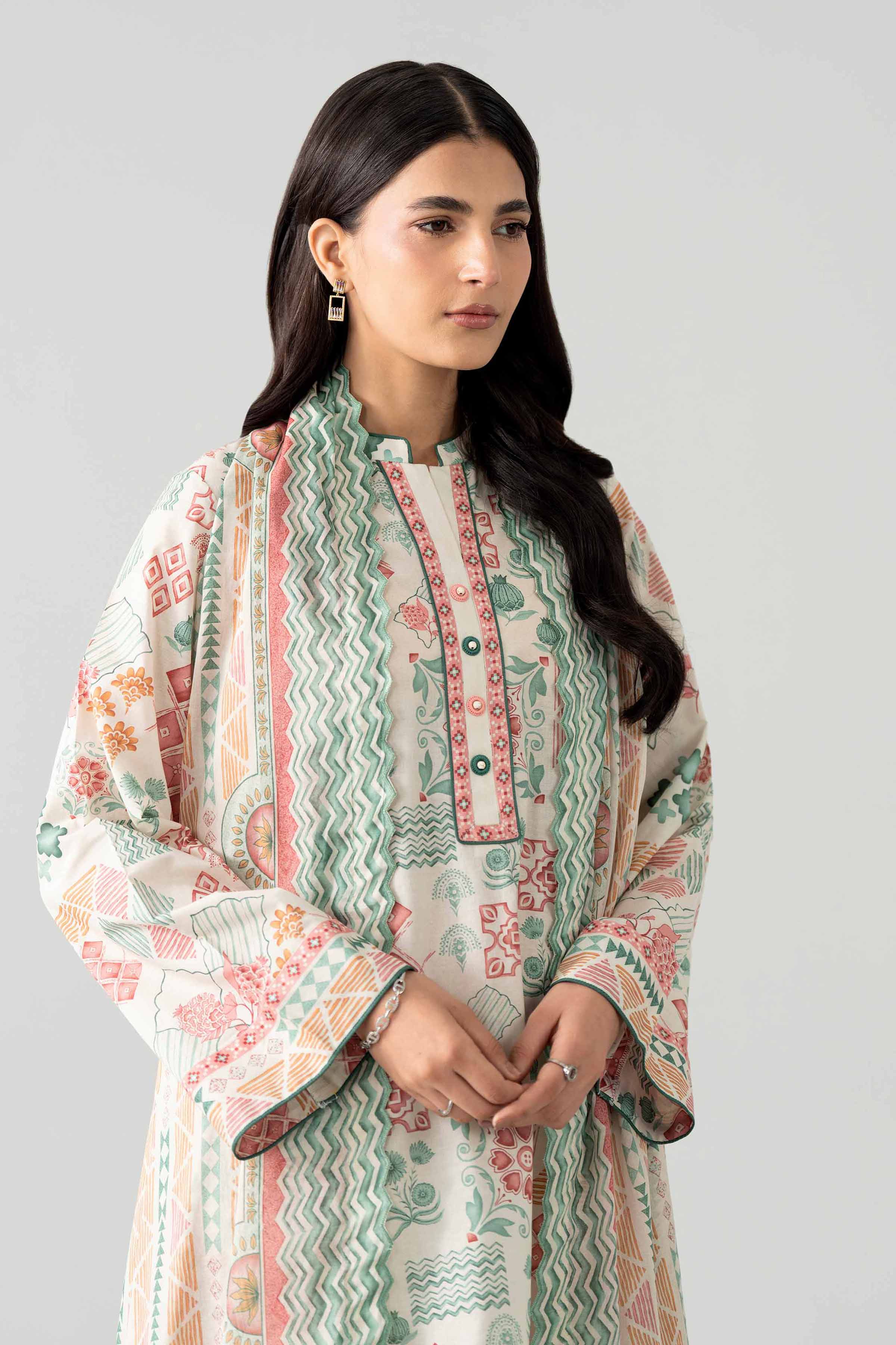 3 Piece - Printed Suit - 42602024 for Women - Unstitched Collection | Nishat | Shop Online