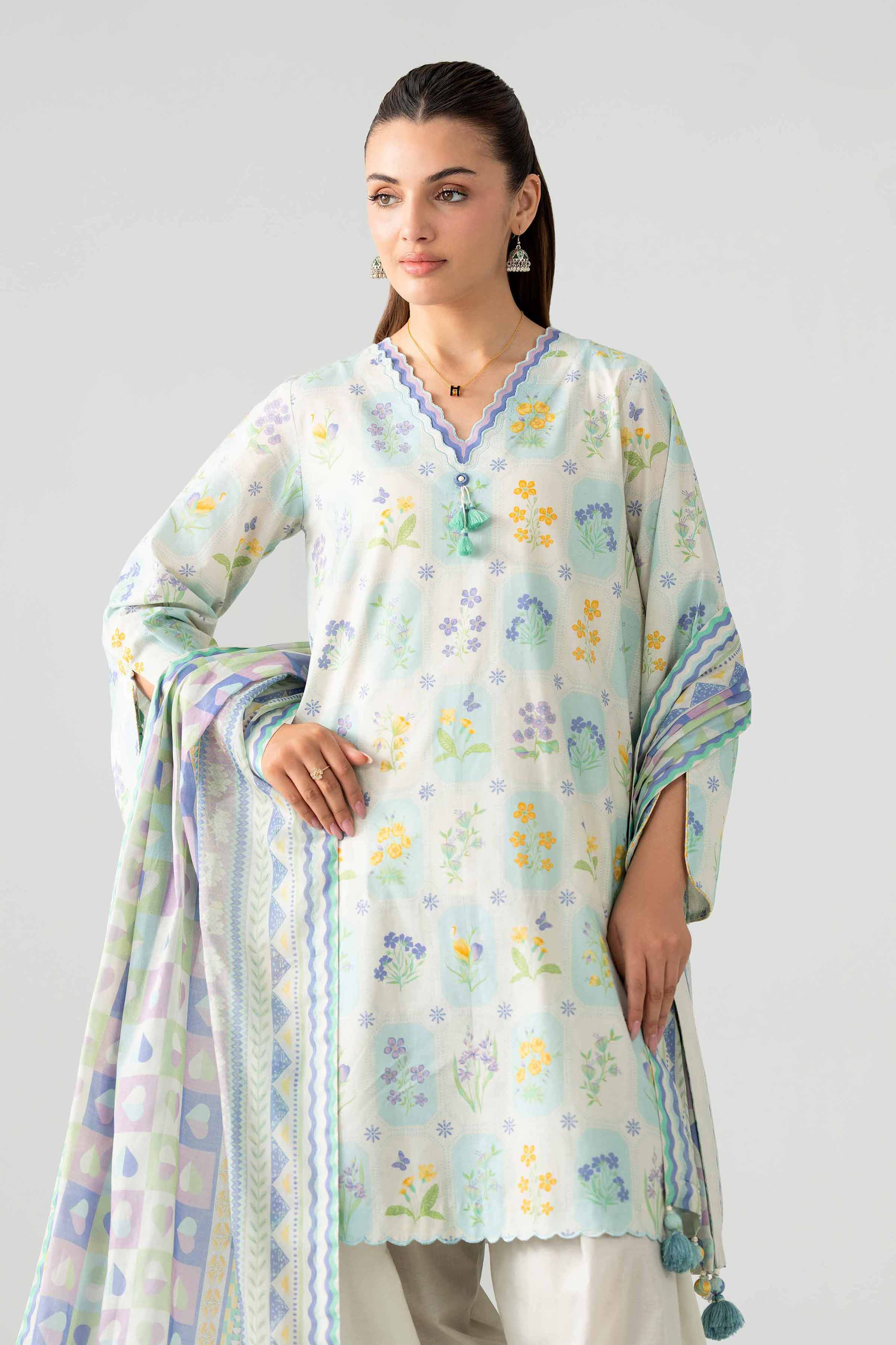 3 Piece - Printed Suit - 42602025 for Women - Unstitched Collection | Nishat | Shop Online