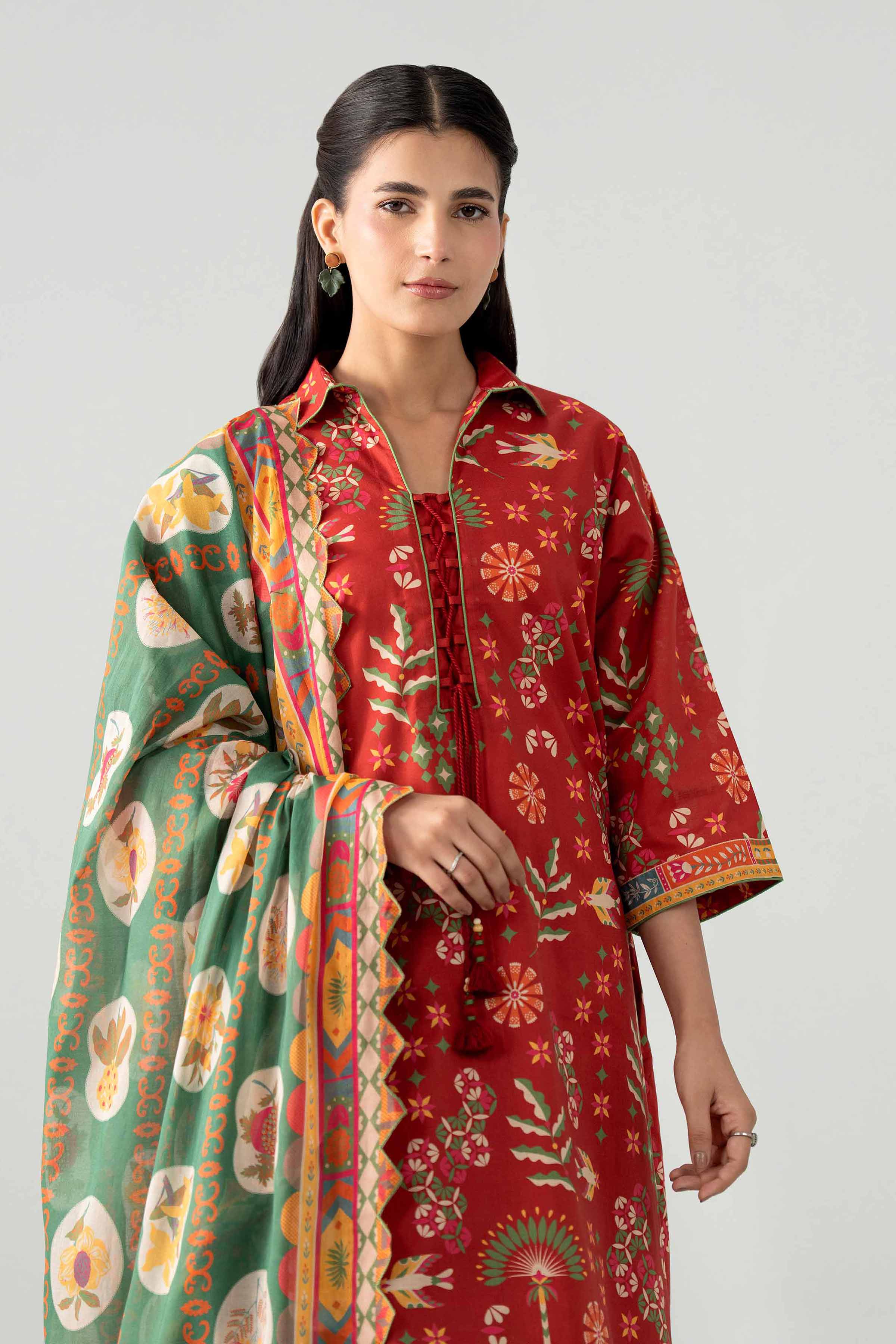 3 Piece - Printed Suit - 42602027 for Women - Unstitched Collection | Nishat | Shop Online