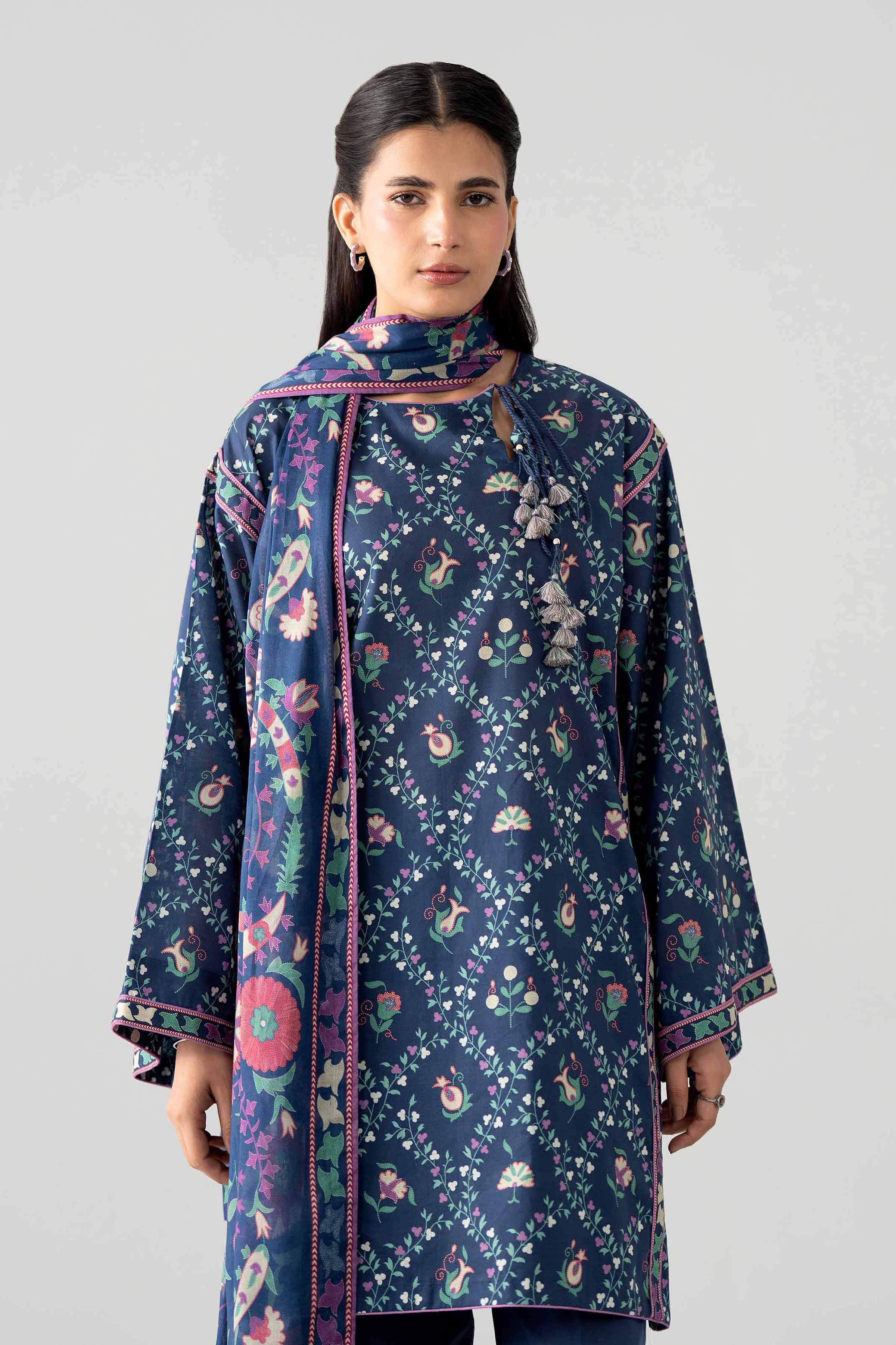 3 Piece - Printed Suit - 42602029 for Women - Unstitched Collection | Nishat | Shop Online