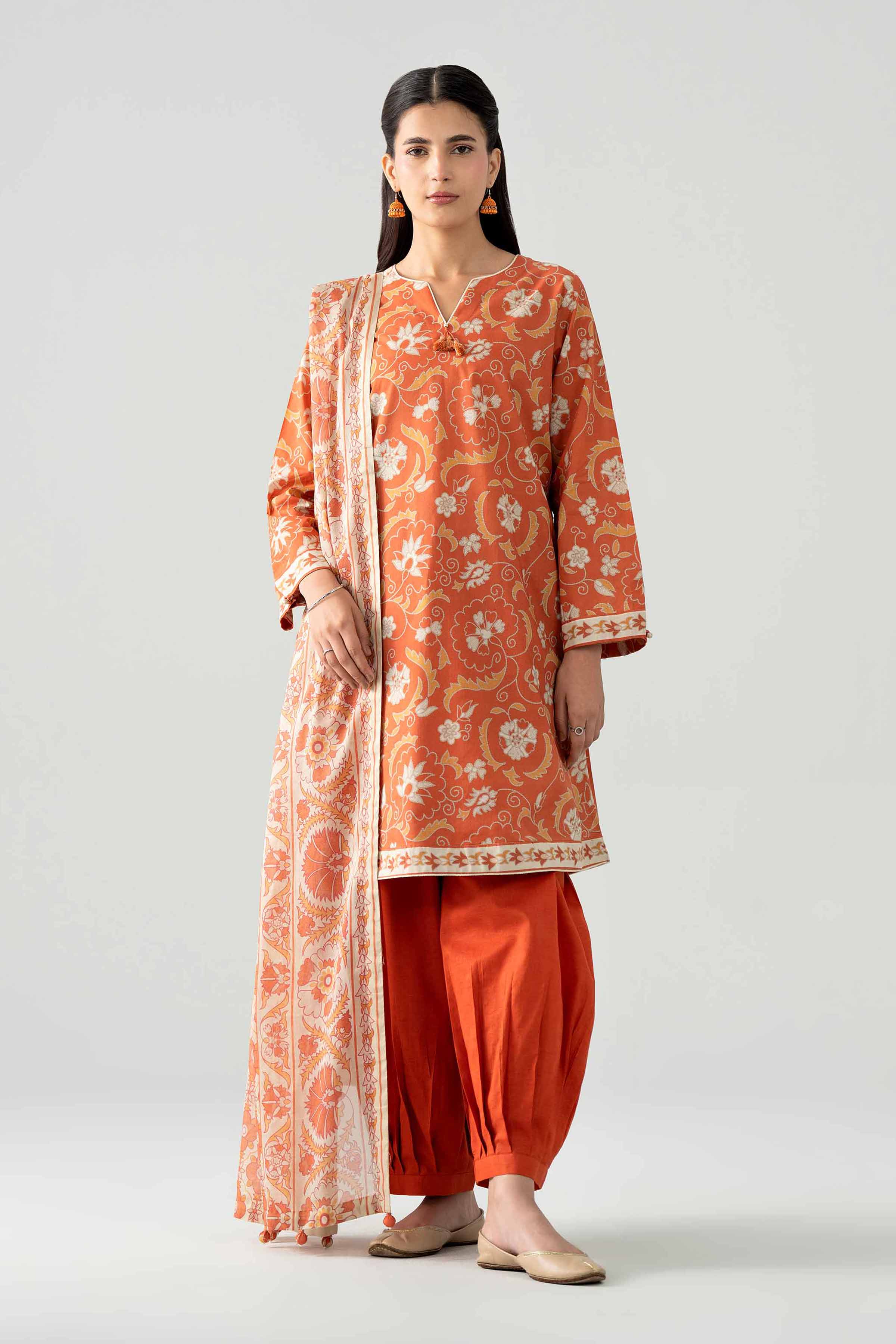 3 Piece - Printed Suit - 42602030 for Women - Unstitched Collection | Nishat | Shop Online