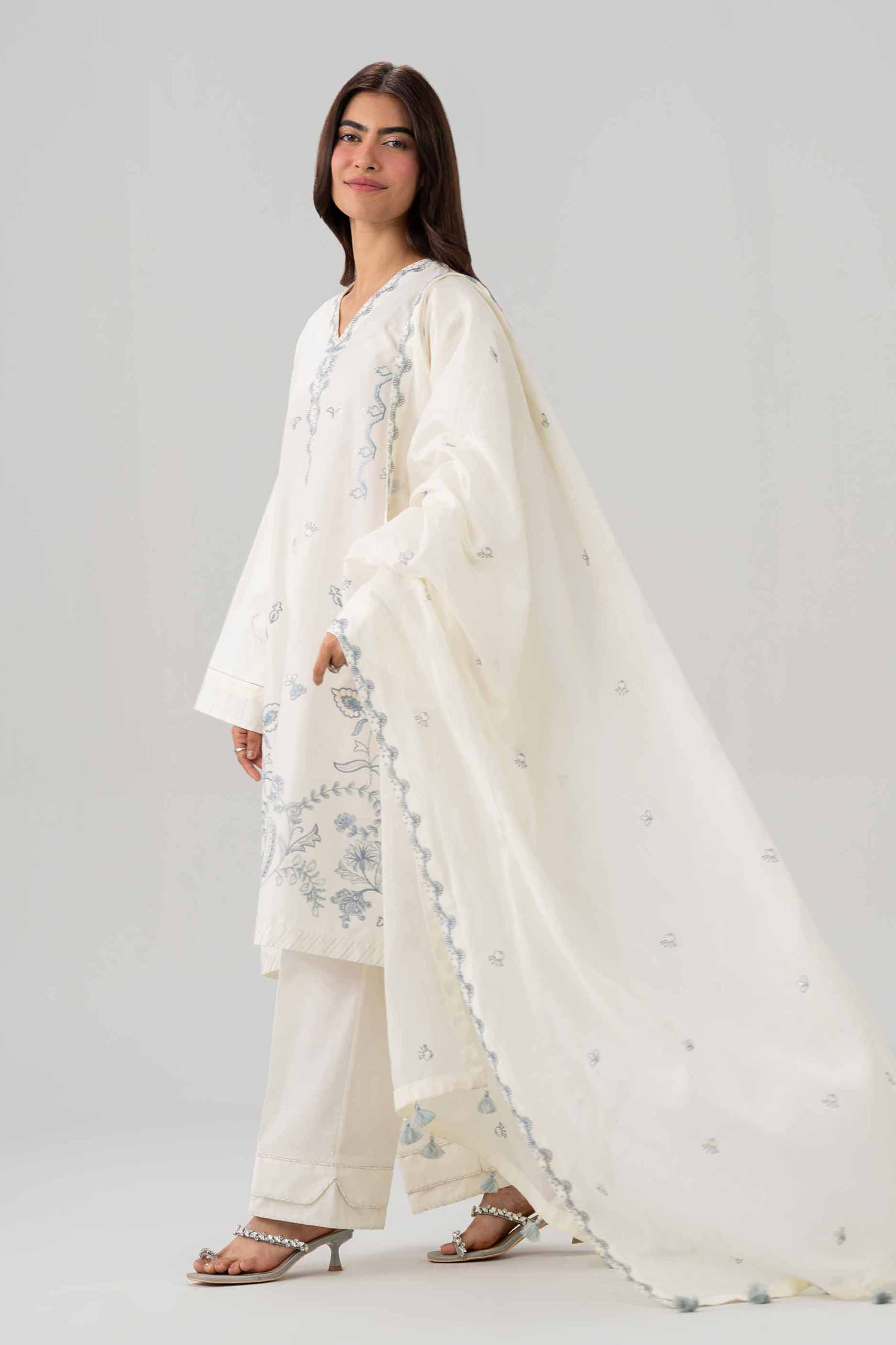 3 Piece - Embroidered Suit - 42602035 for Women - Unstitched Collection | Nishat | Shop Online
