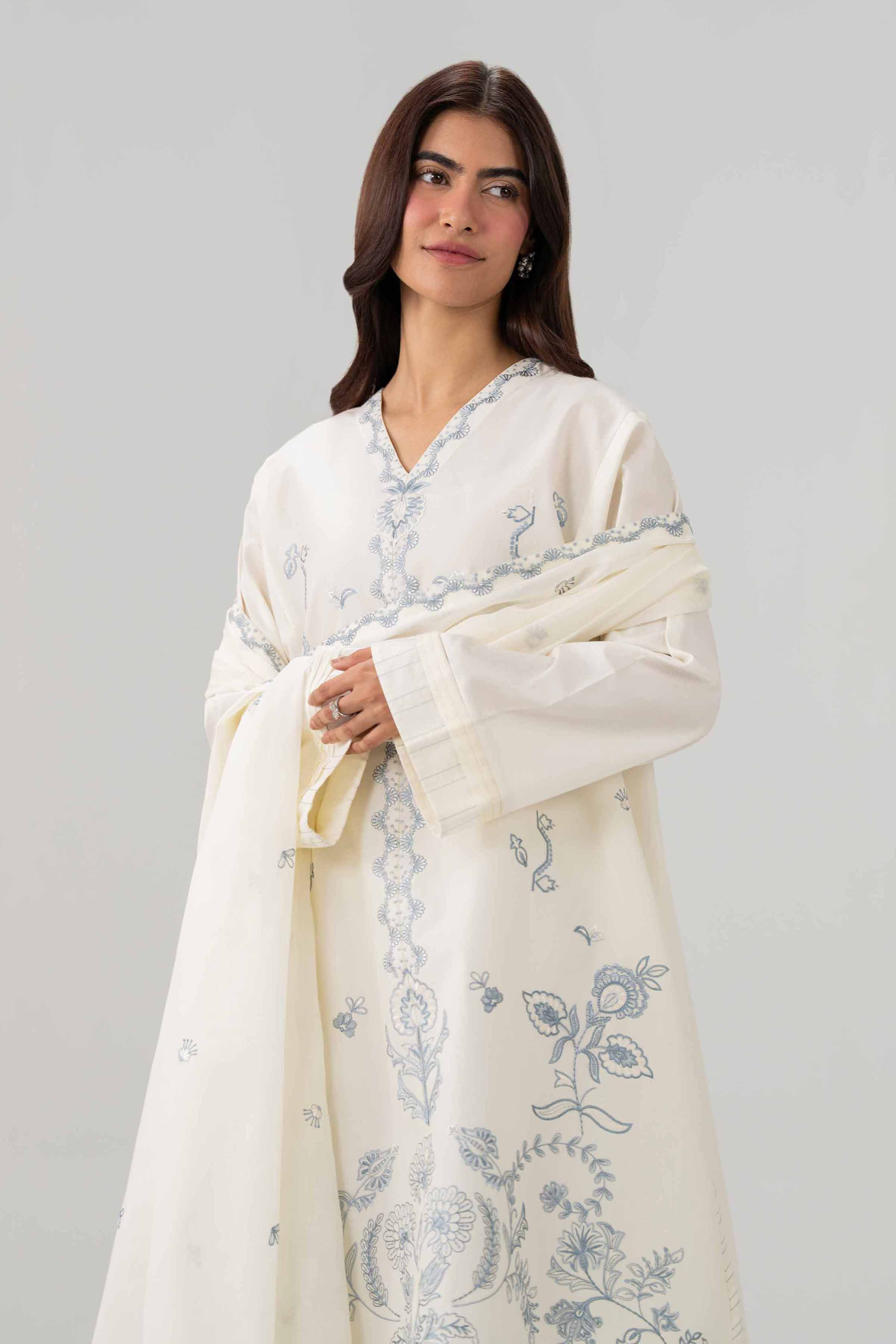 3 Piece - Embroidered Suit - 42602035 for Women - Unstitched Collection | Nishat | Shop Online