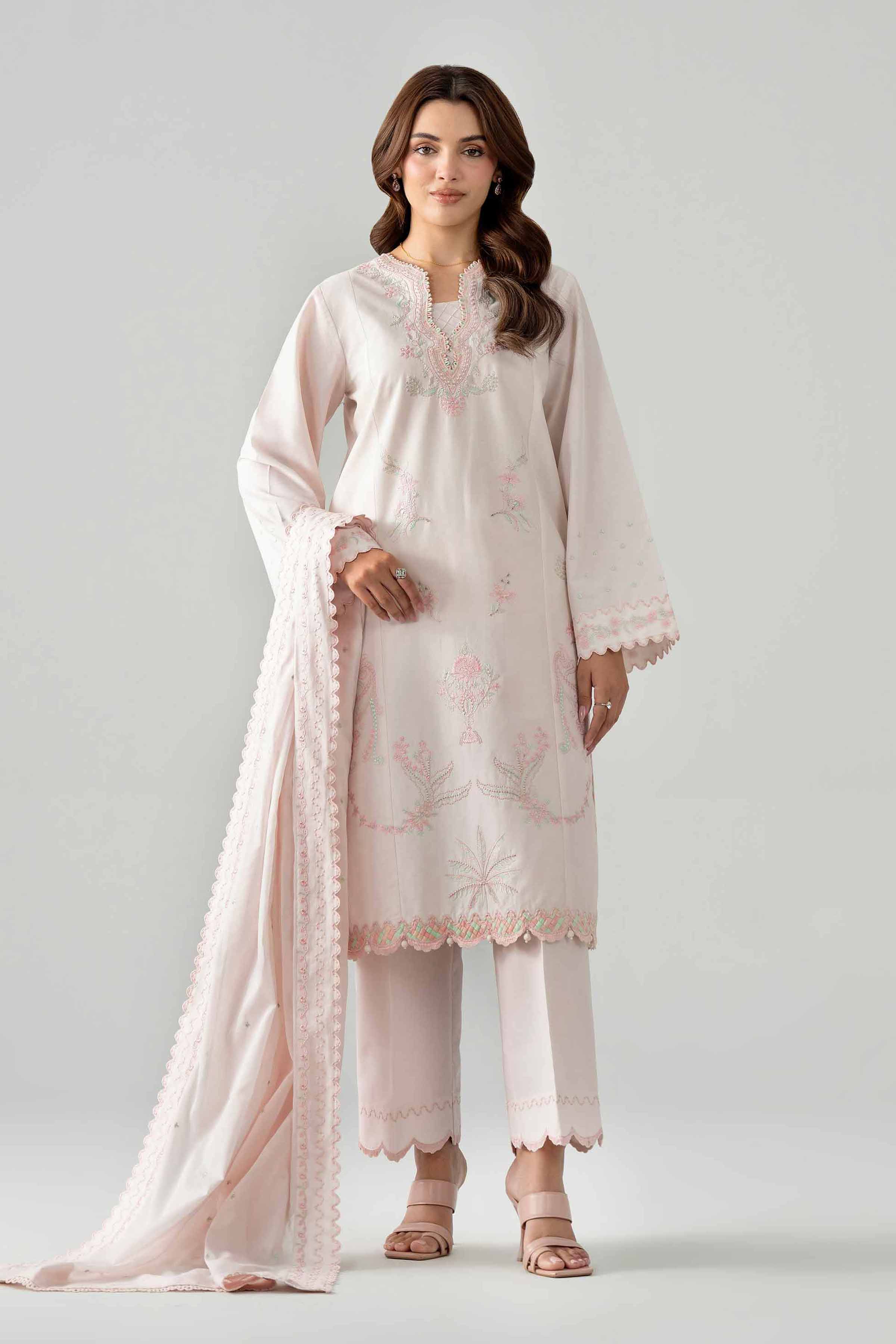 3 Piece - Embroidered Suit - 42602036 for Women - Unstitched Collection | Nishat | Shop Online