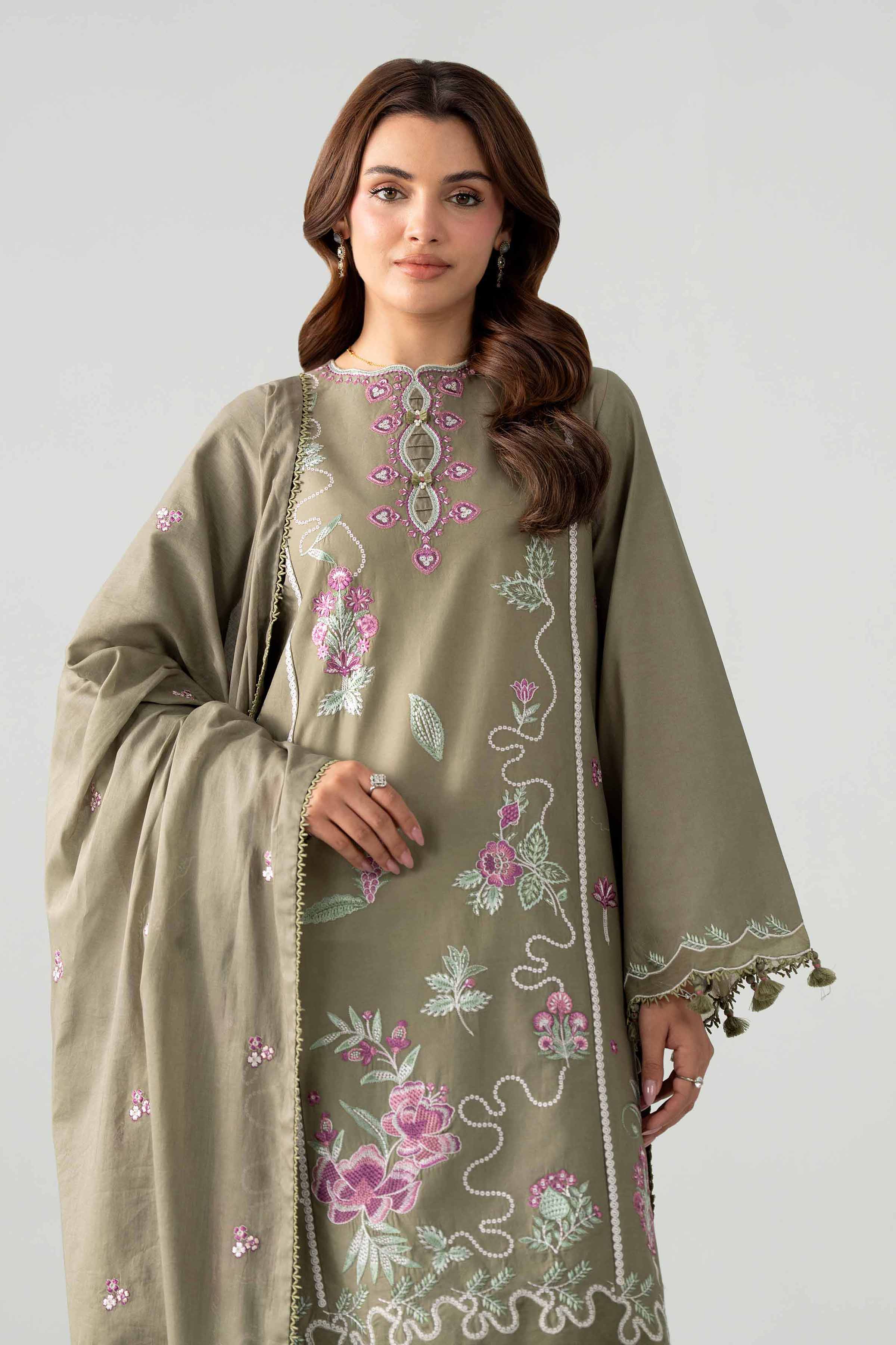 3 Piece - Embroidered Suit - 42602037 for Women - Unstitched Collection | Nishat | Shop Online